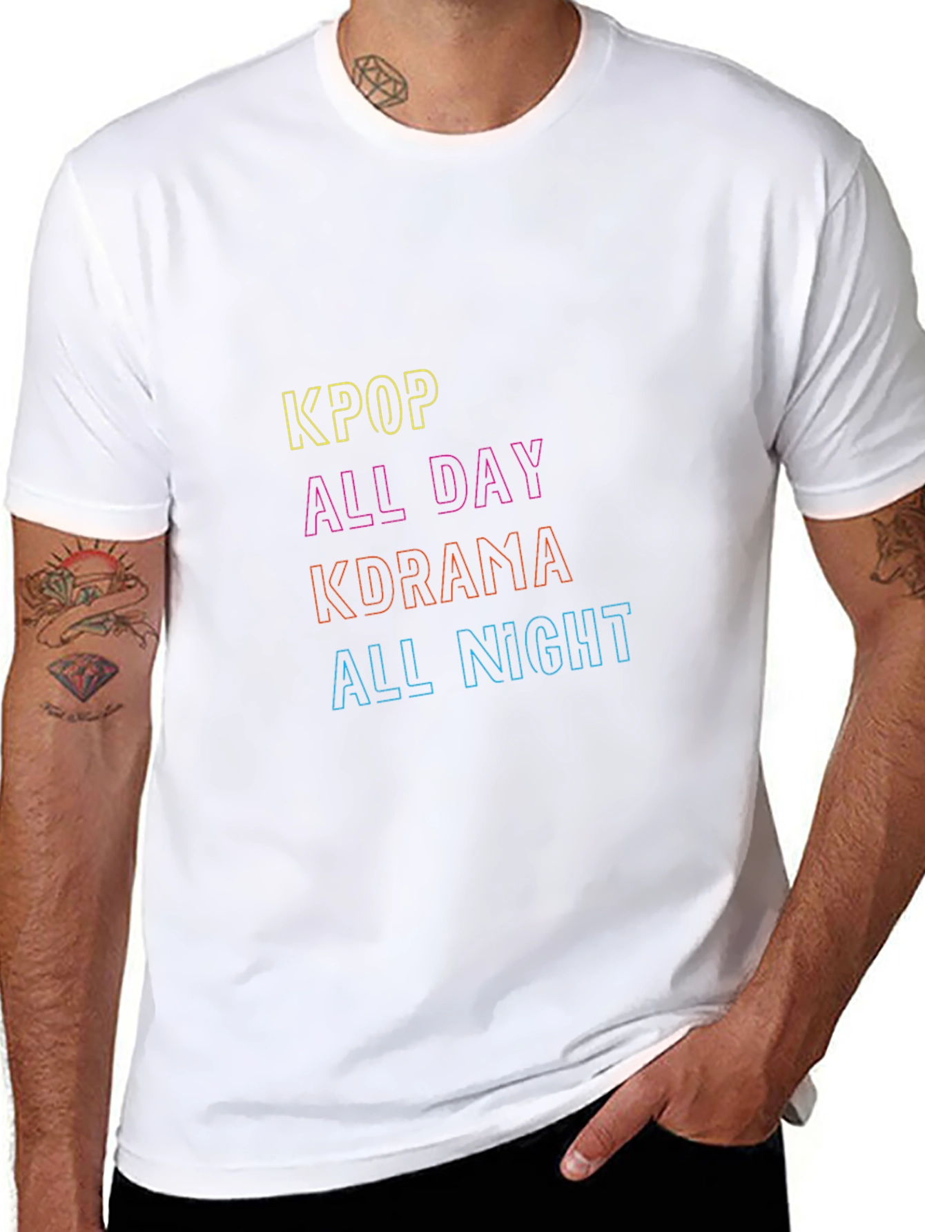 Kpop Kdrama All Day All Night Black Tee