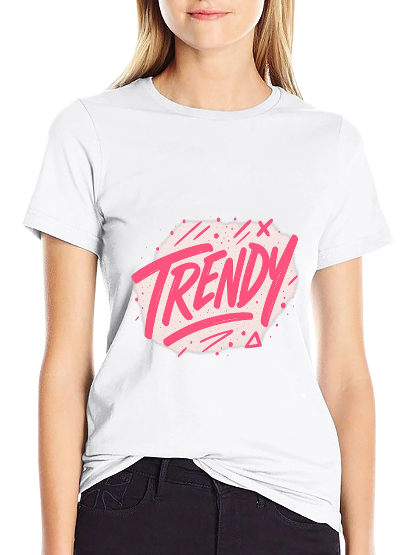 Trendy Graphic Black T-Shirt