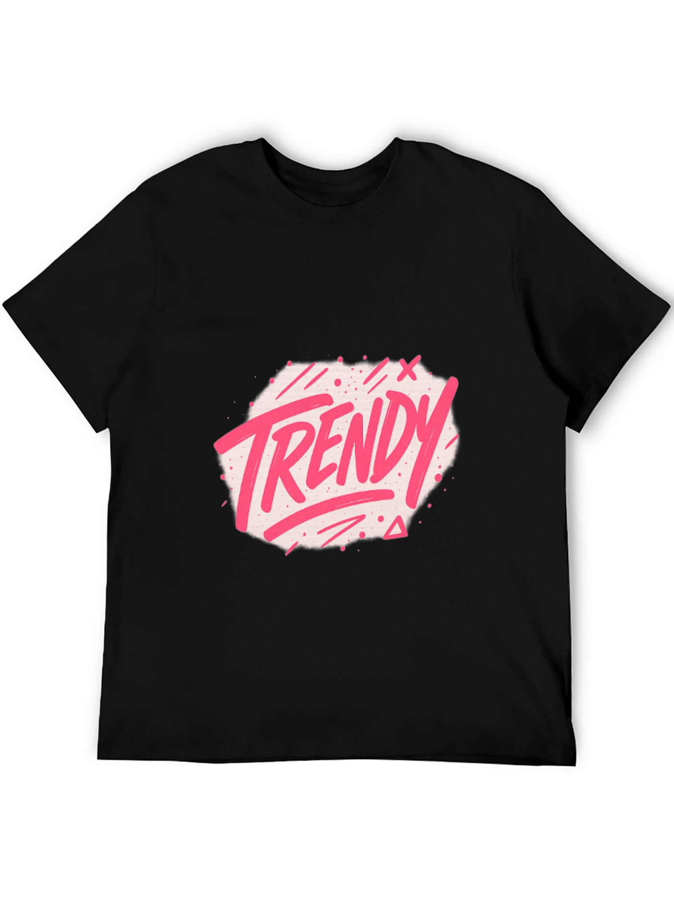 Trendy Graphic Black T-Shirt