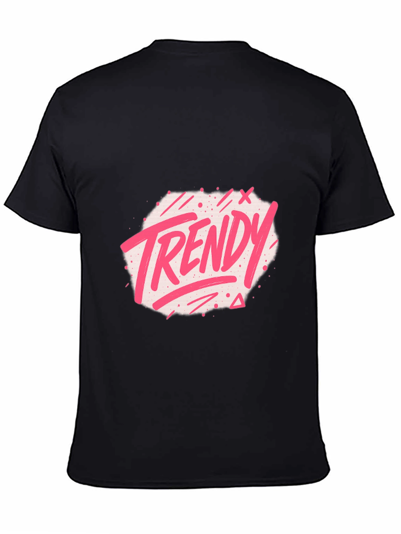 Trendy Graphic Black T-Shirt