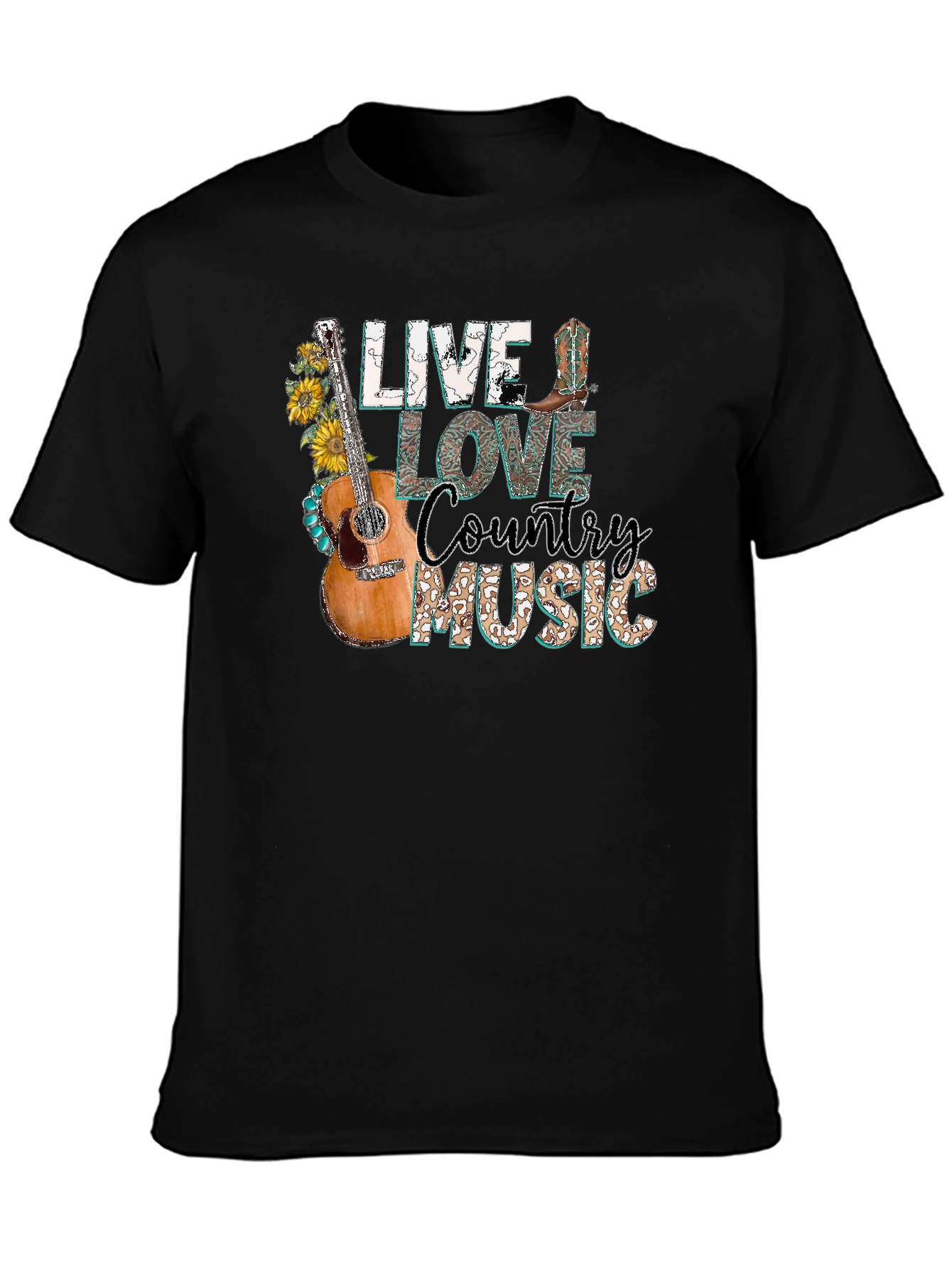 Live Love Country Music Graphic Tee