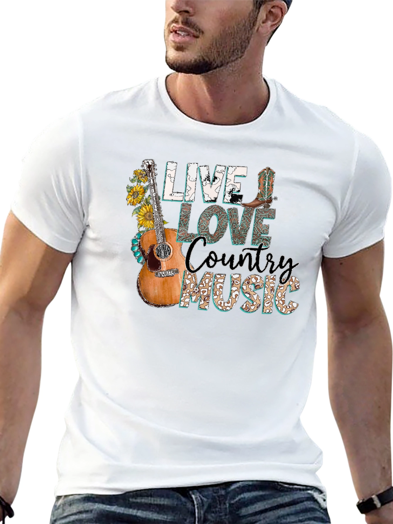 Live Love Country Music Graphic Tee