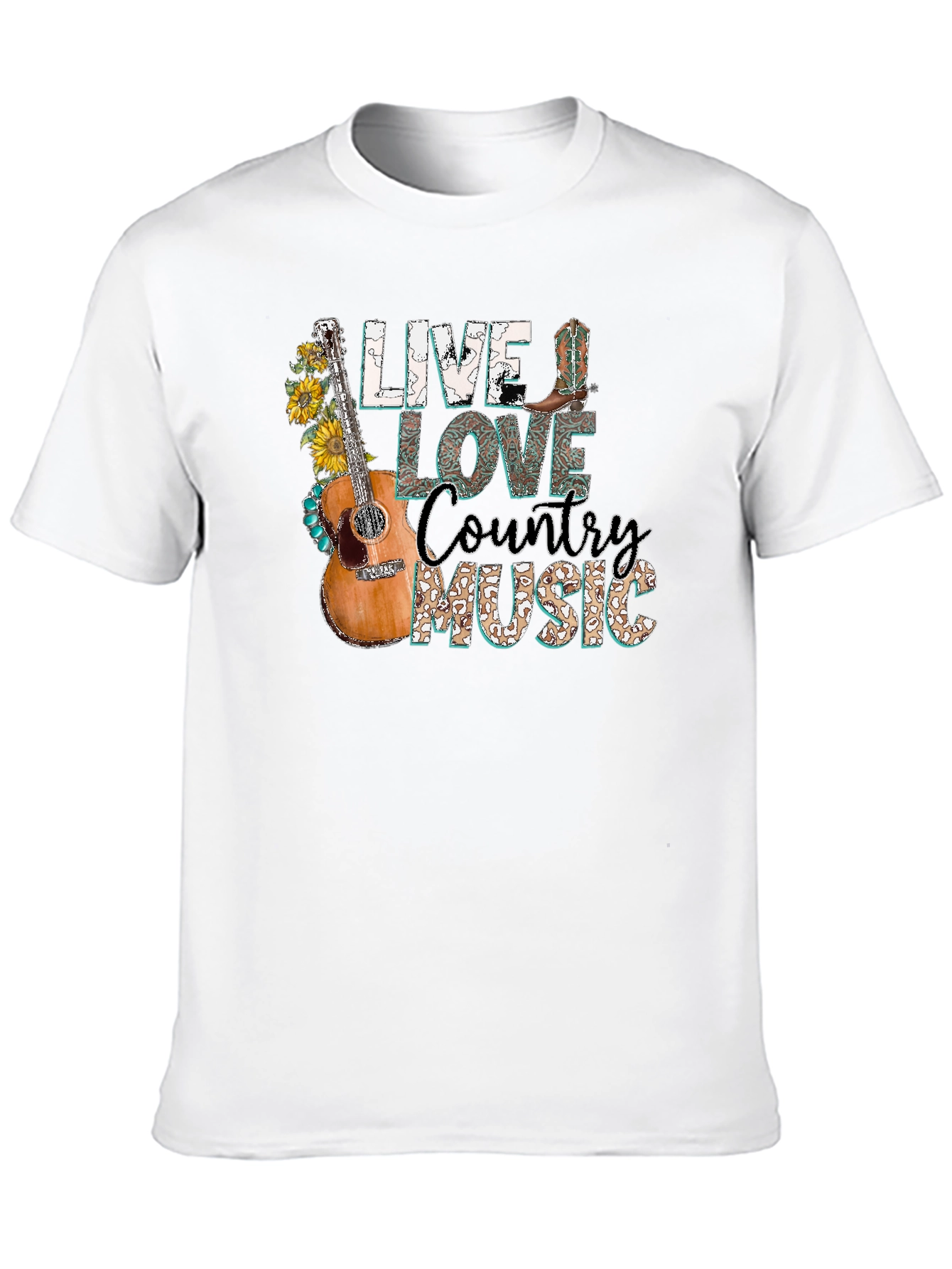 Live Love Country Music Graphic Tee