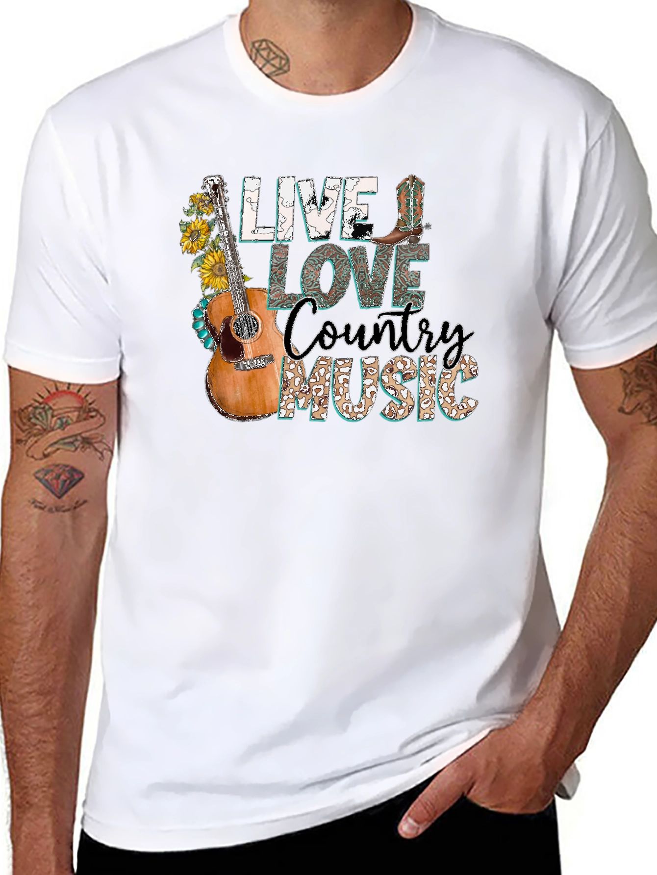Live Love Country Music Graphic Tee