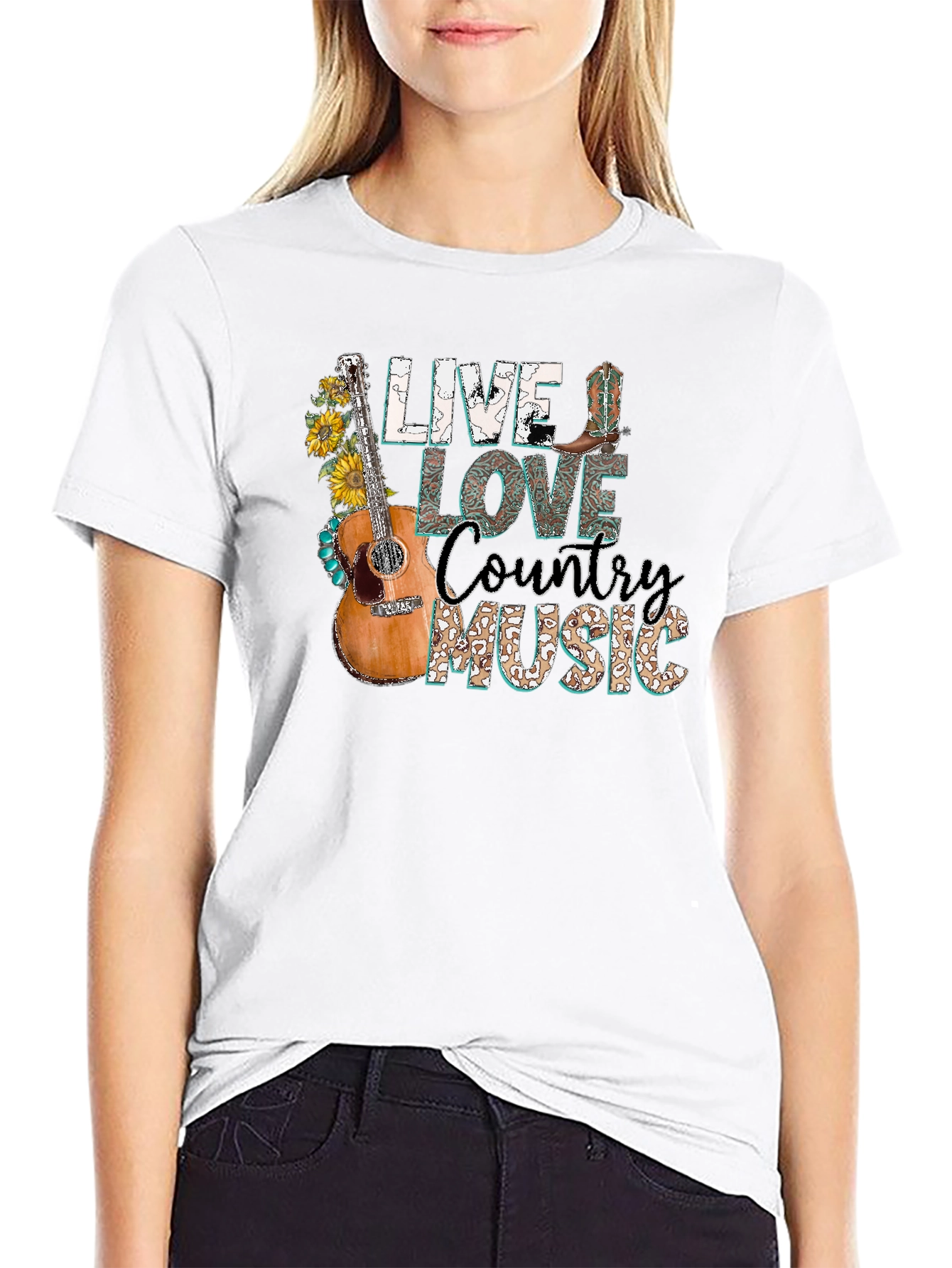 Live Love Country Music Graphic Tee