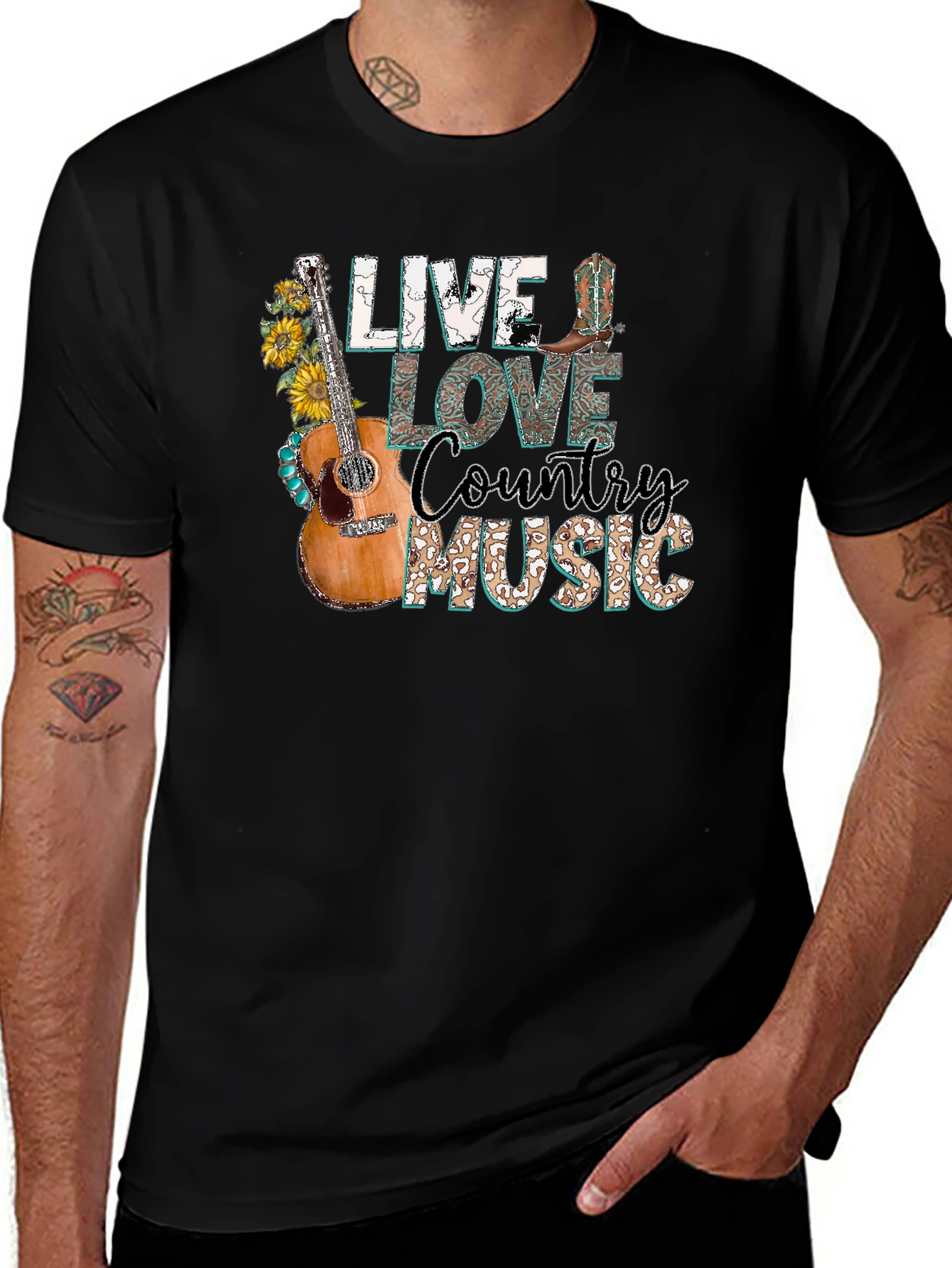 Live Love Country Music Graphic Tee