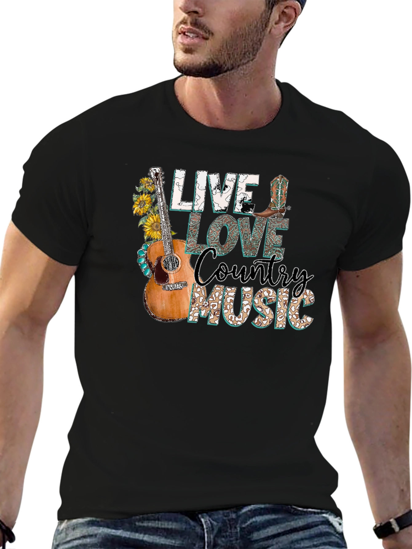 Live Love Country Music Graphic Tee