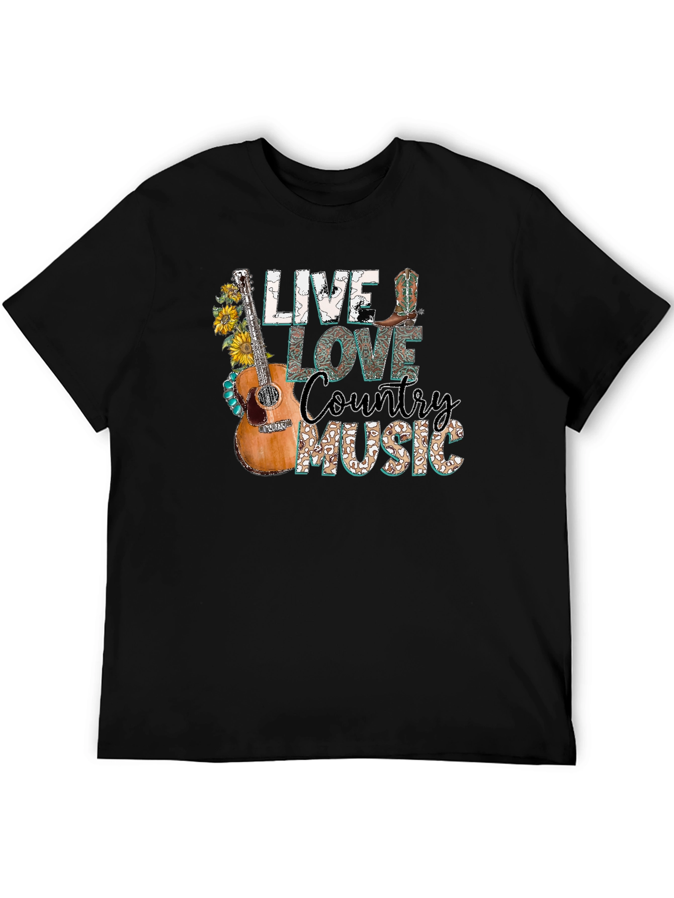 Live Love Country Music Graphic Tee