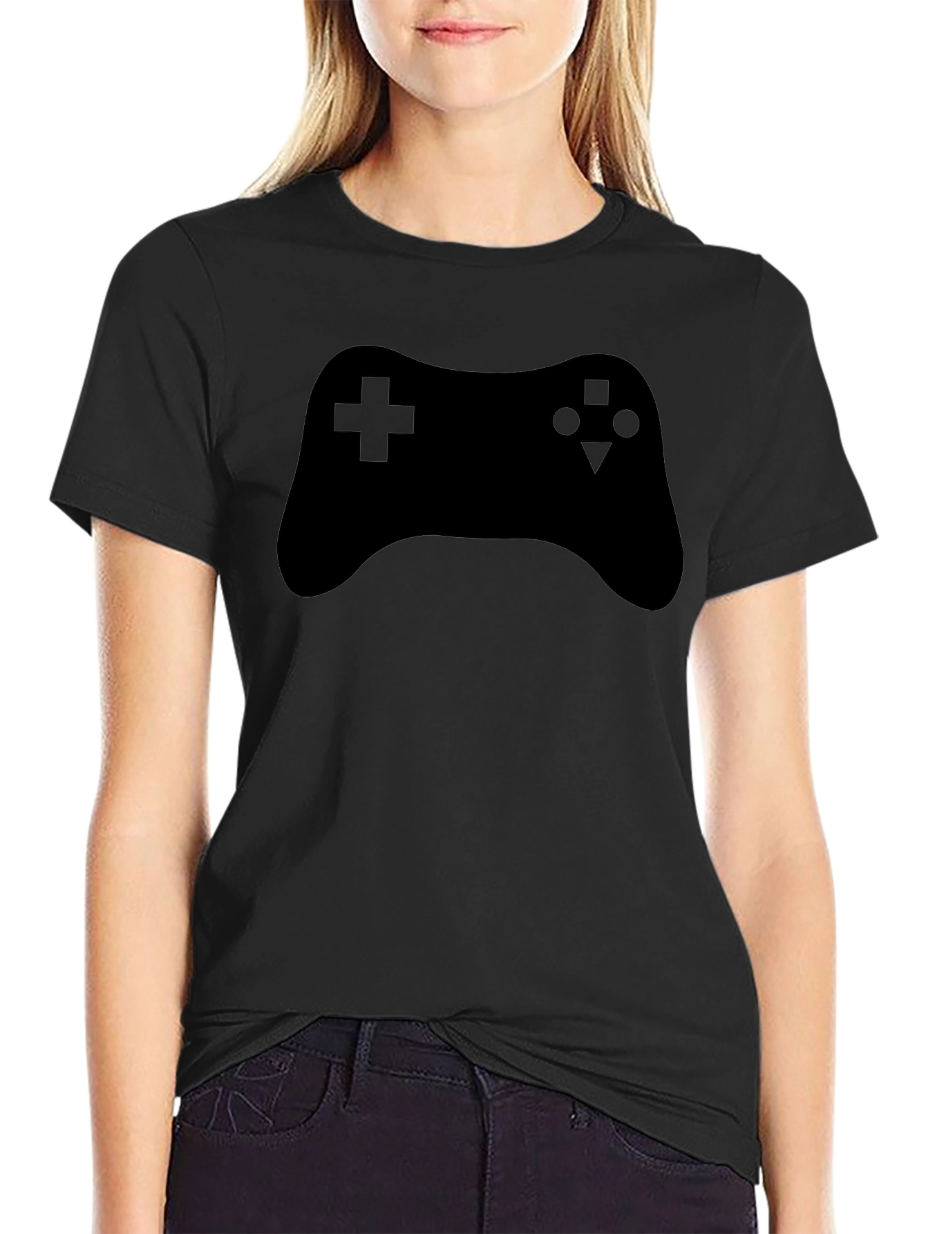 Gamer T-Shirt - Black Video Game Controller Graphic Tee