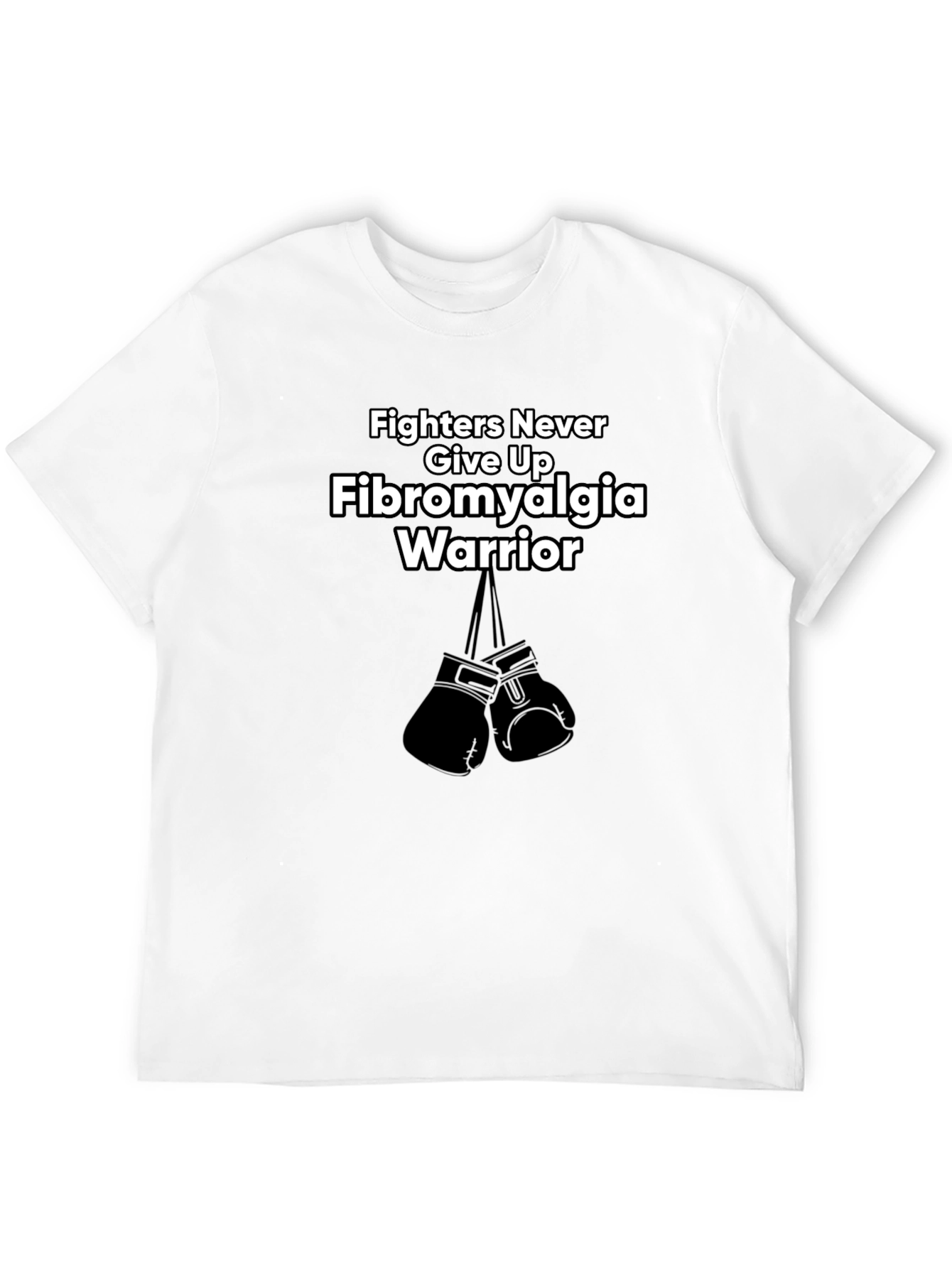 Fibromyalgia Warrior T-Shirt - Fighters Never Give Up