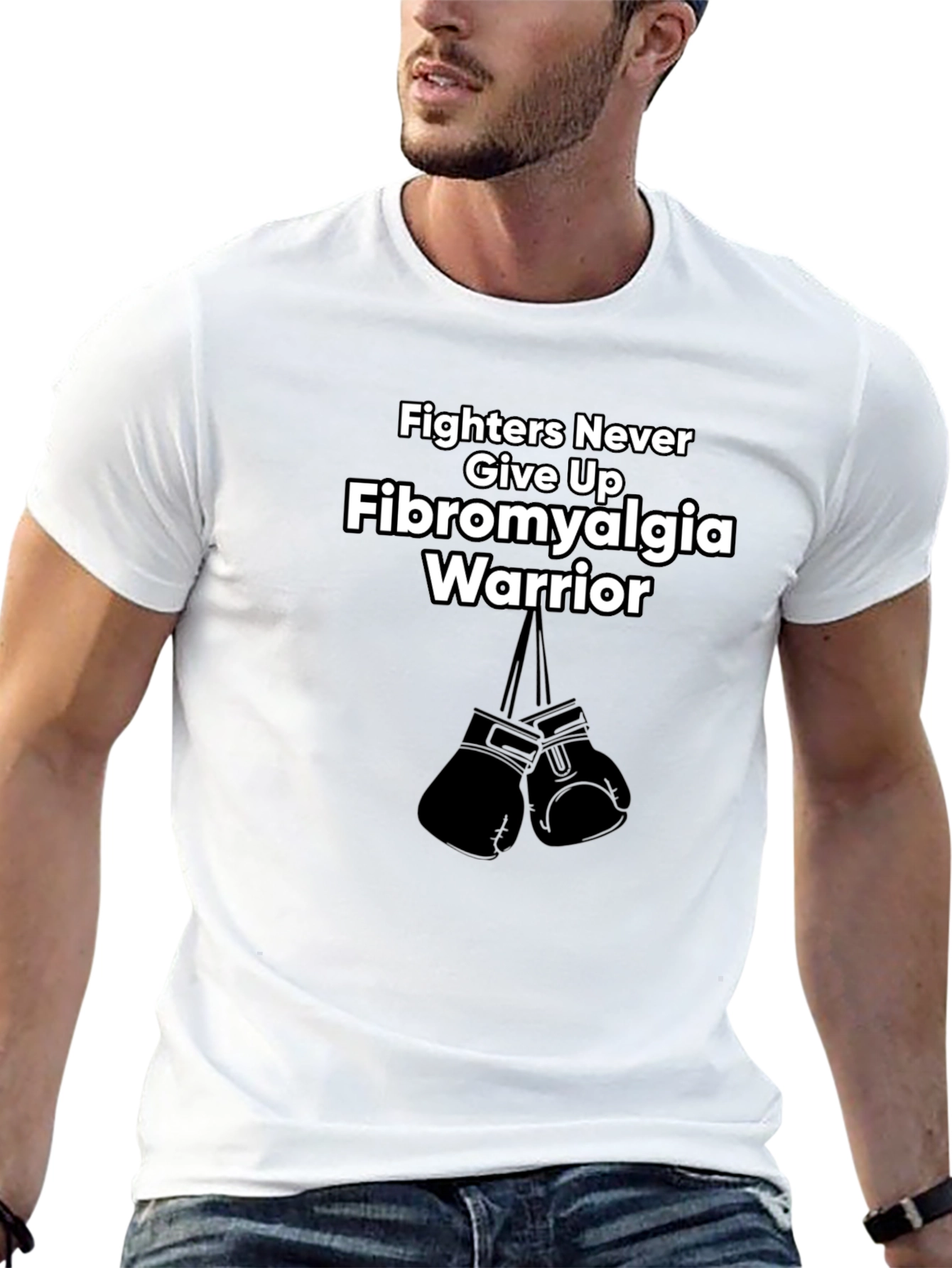 Fibromyalgia Warrior T-Shirt - Fighters Never Give Up