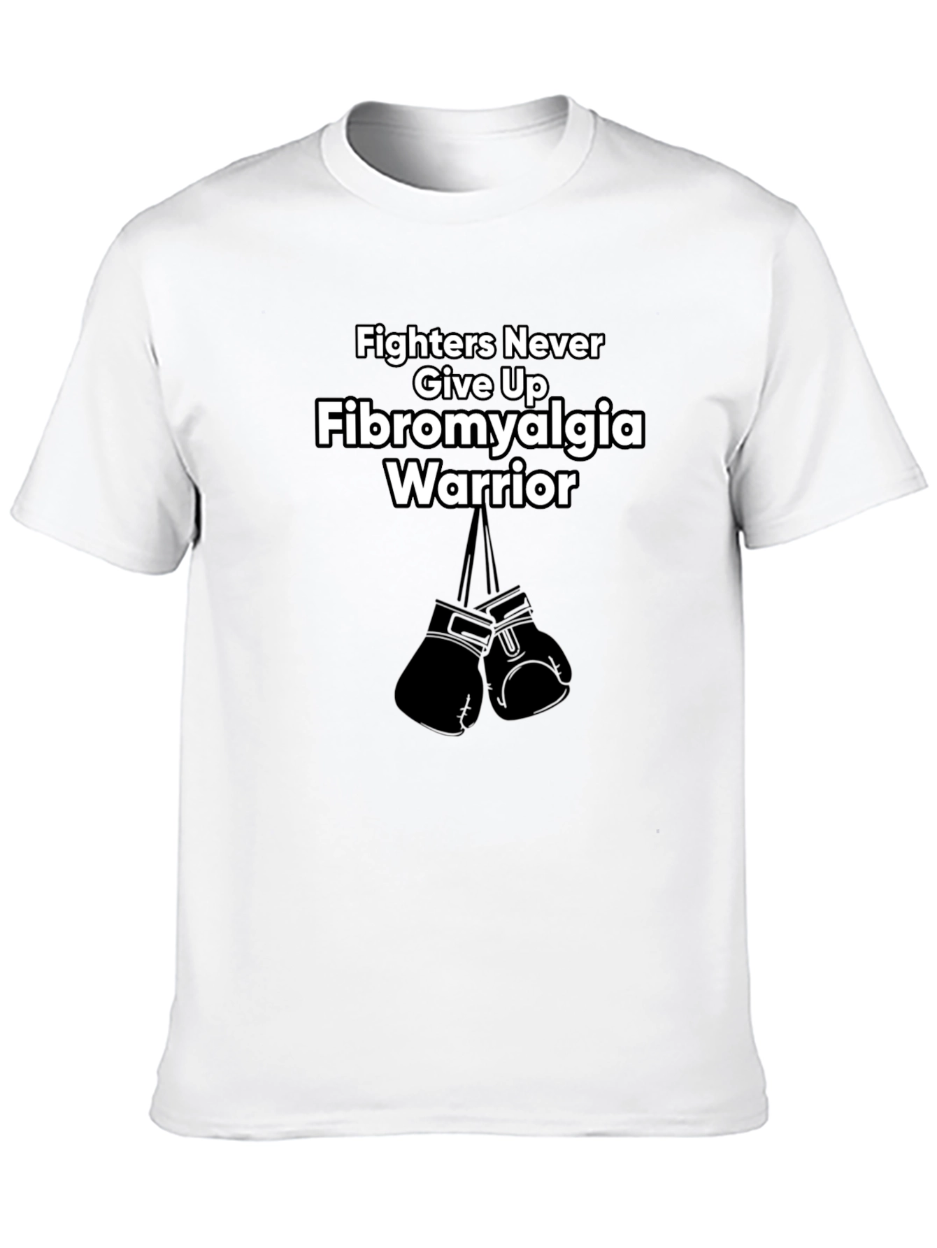 Fibromyalgia Warrior T-Shirt - Fighters Never Give Up