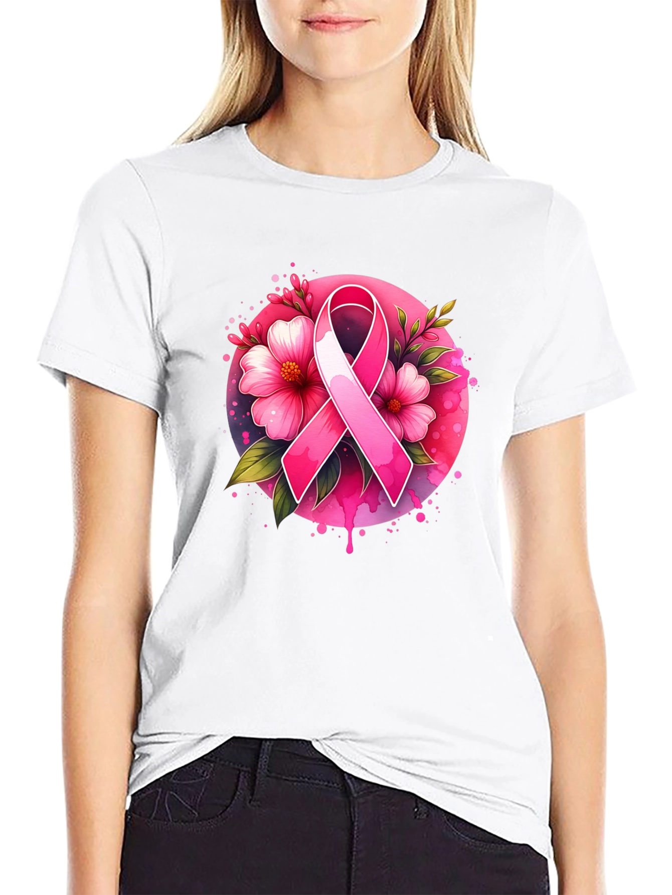 Breast Cancer Awareness Ribbon T-Shirt
