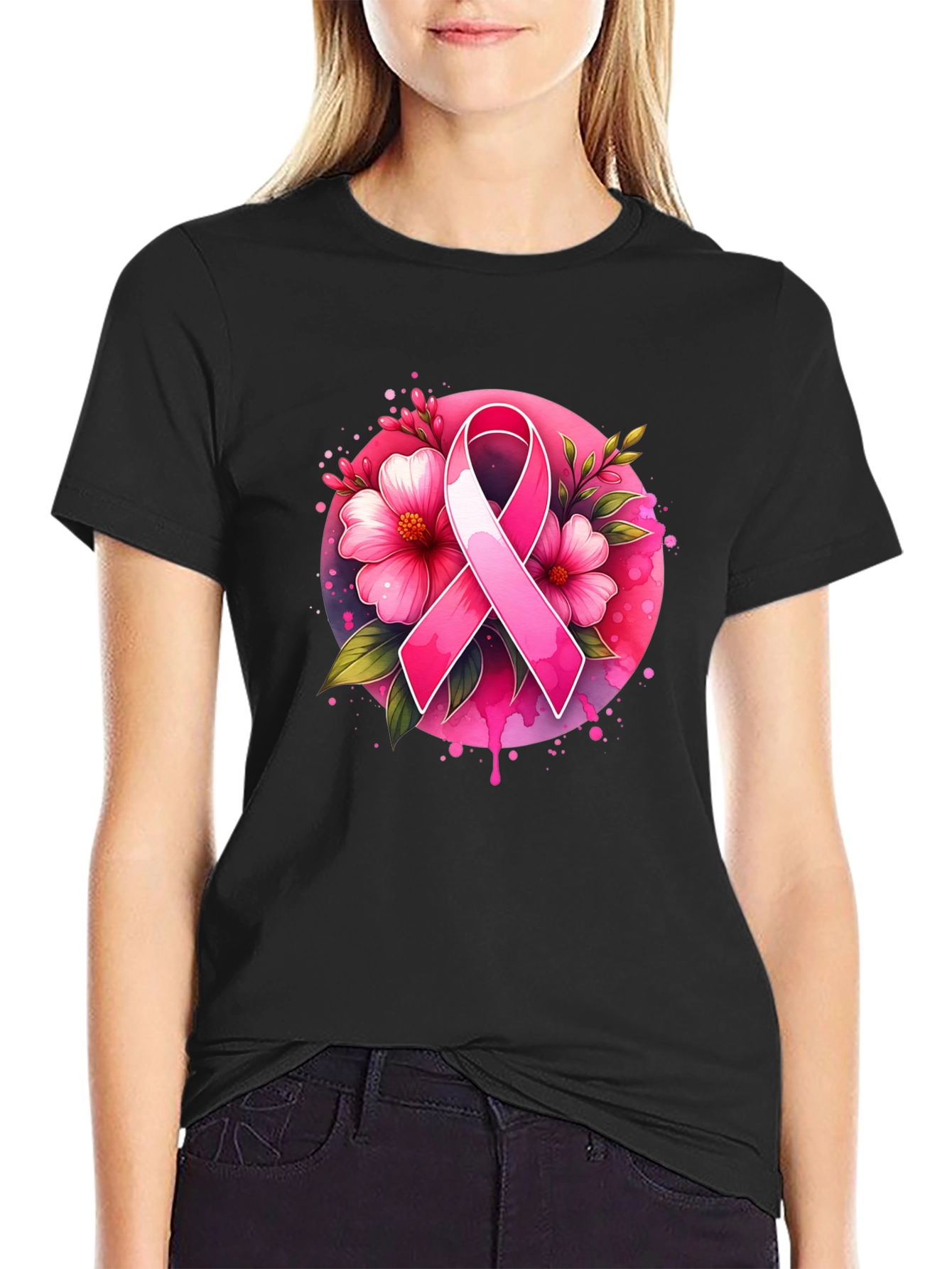 Breast Cancer Awareness Ribbon T-Shirt