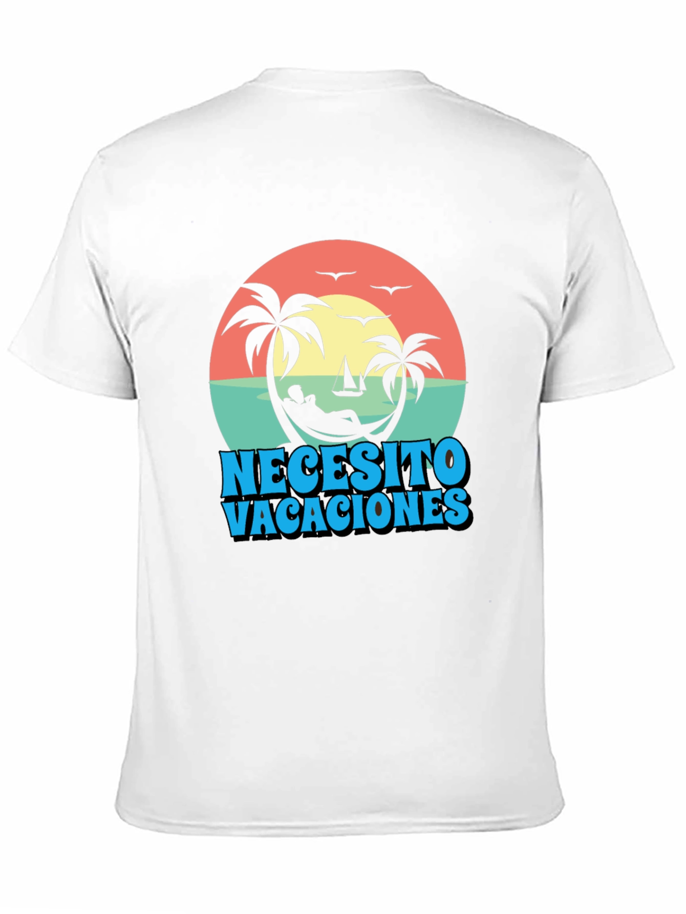 Necesito Vacaciones Graphic T-Shirt - Relaxed Vacation Vibes