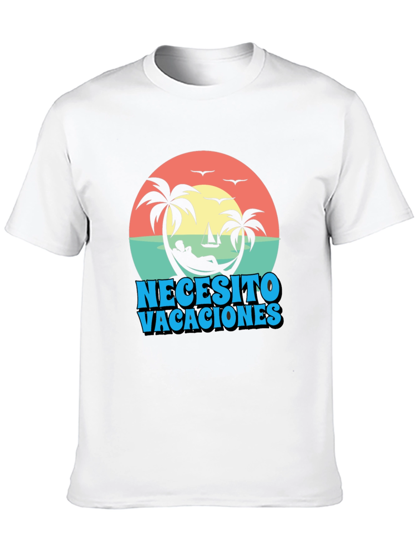 Necesito Vacaciones Graphic T-Shirt - Relaxed Vacation Vibes