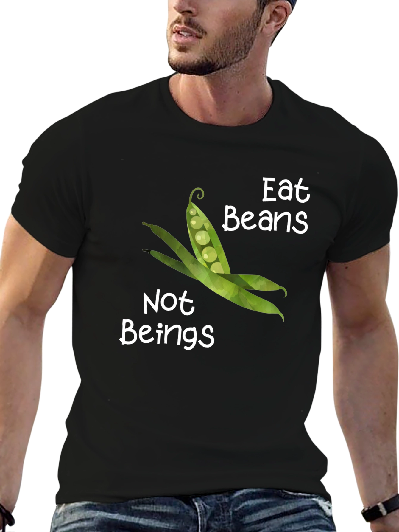 Eat Beans Not Beings Vegan T-Shirt