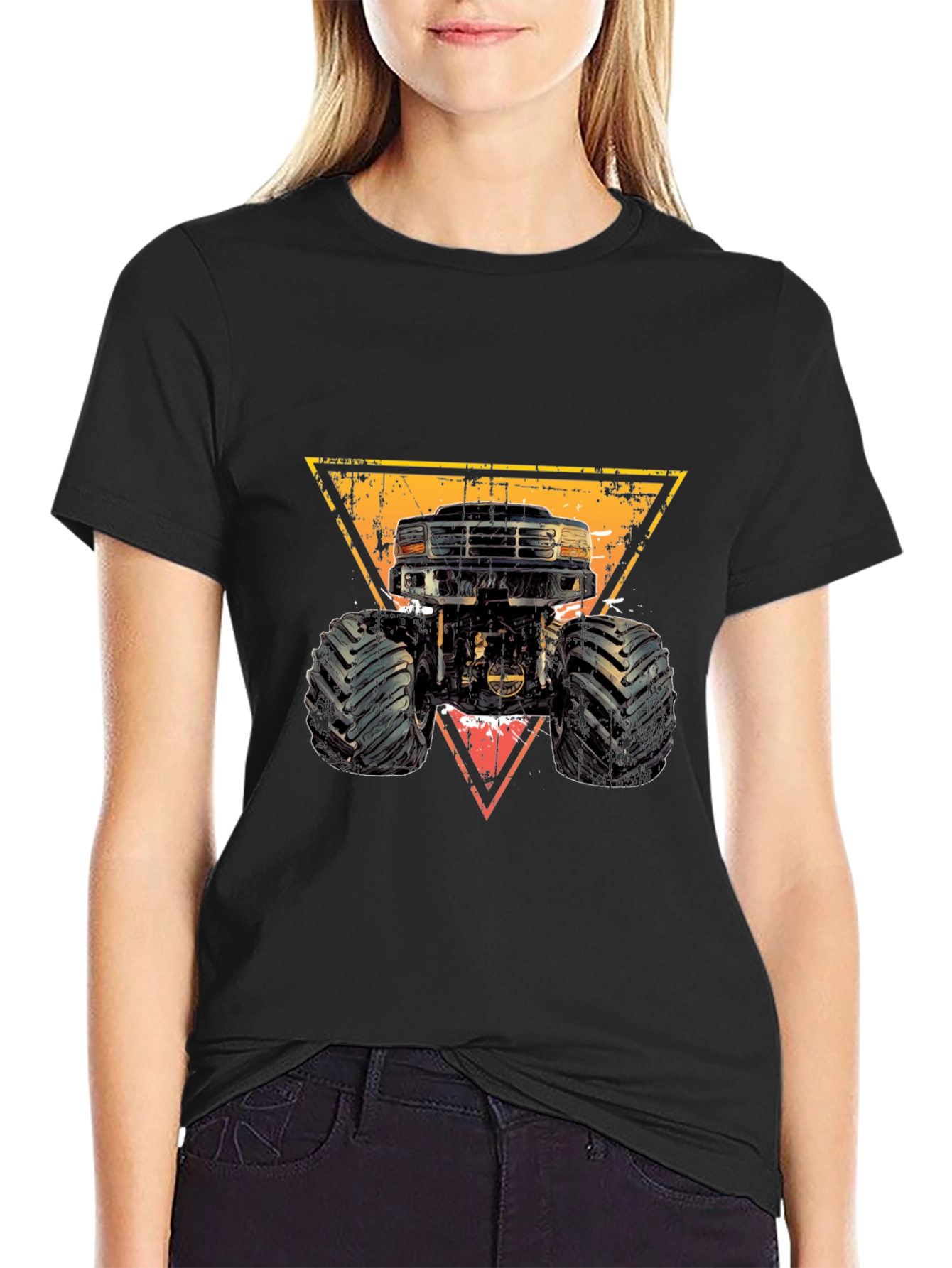 Monster Truck Graphic Tee - Black