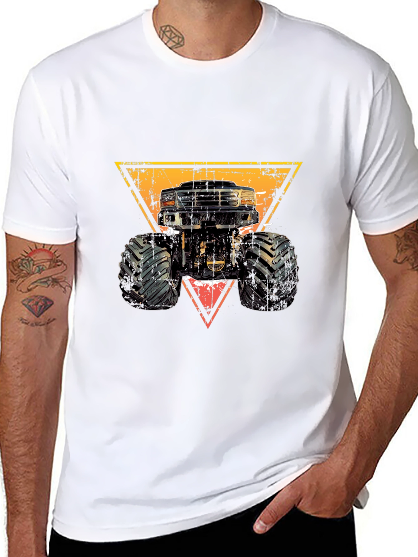 Monster Truck Graphic Tee - Black