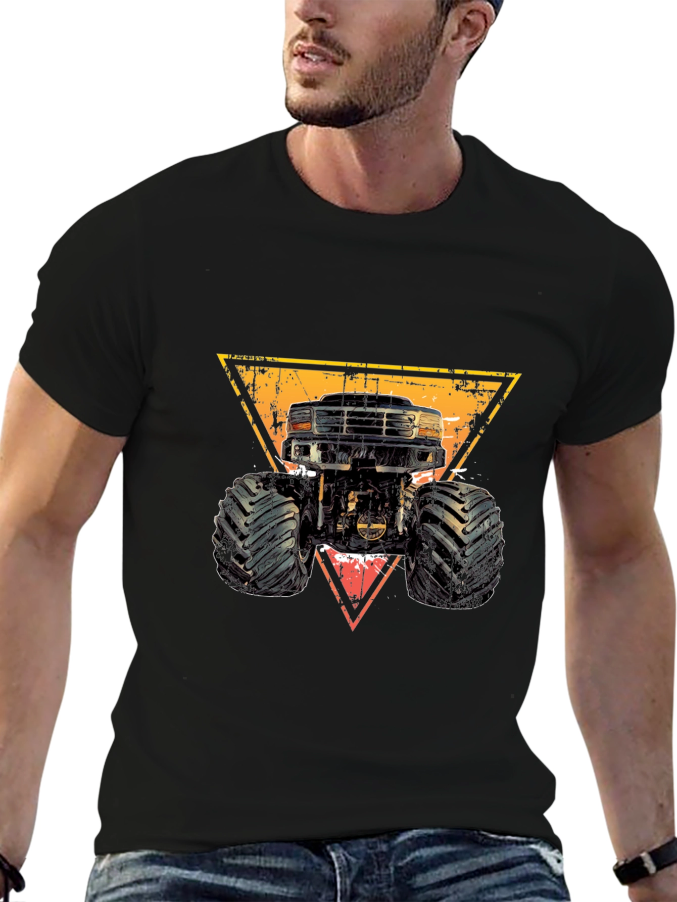 Monster Truck Graphic Tee - Black