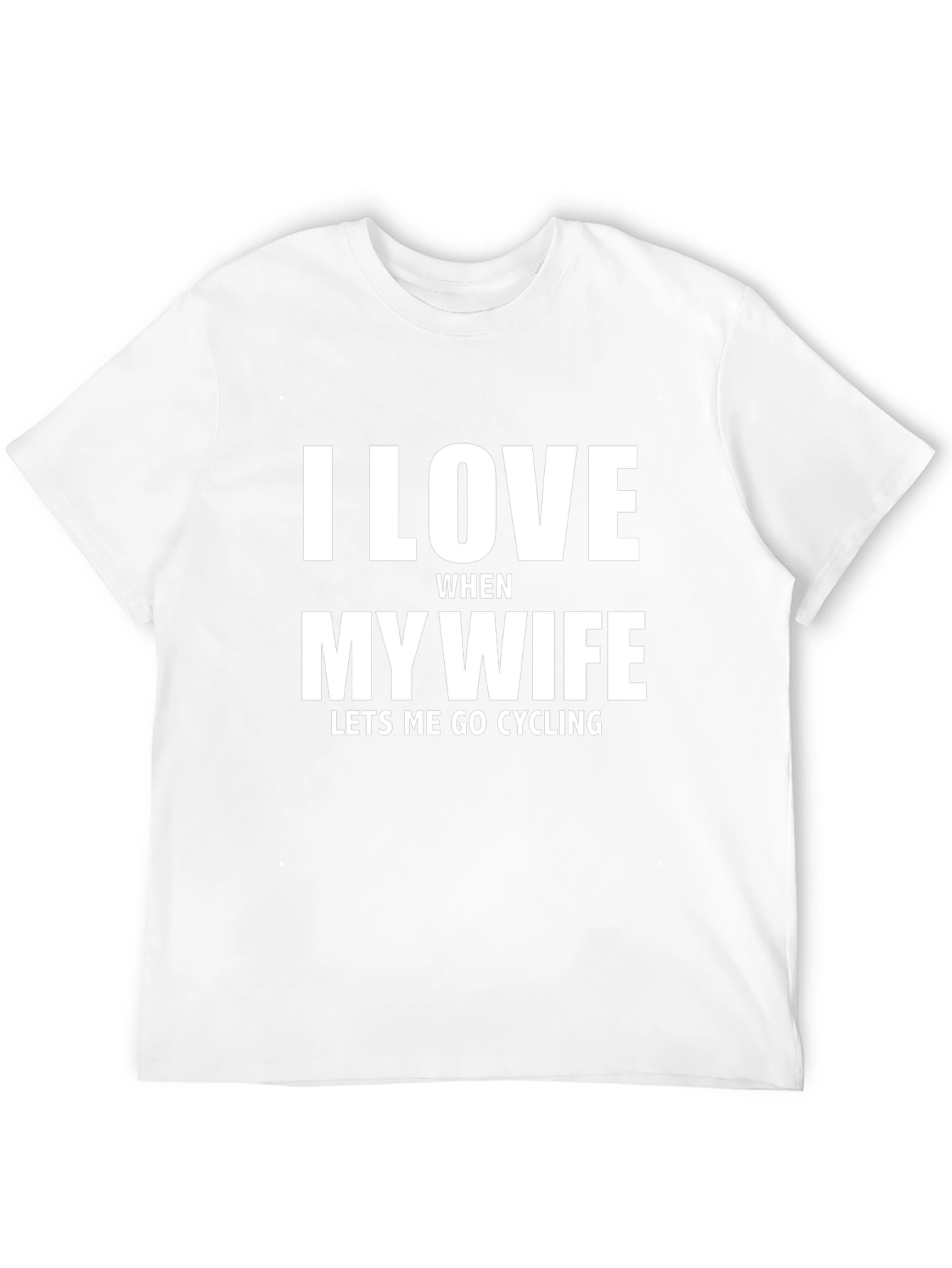 I Love My Wife Cycling Black T-Shirt