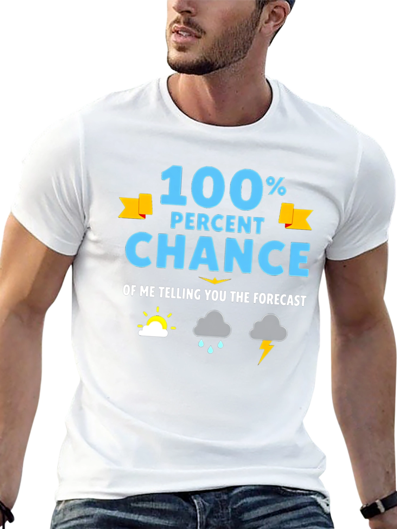 Funny Weather Forecast Graphic T-Shirt