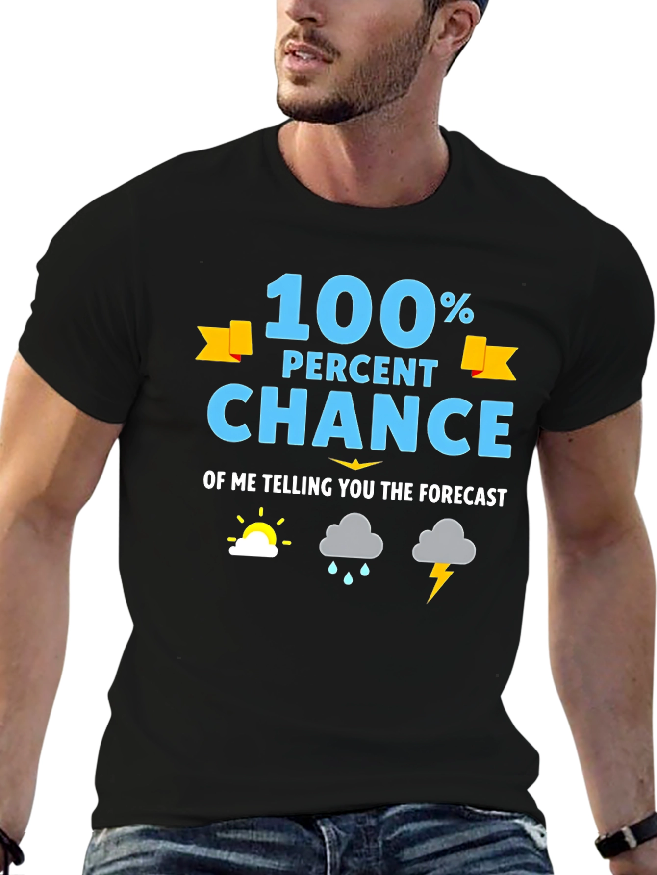 Funny Weather Forecast Graphic T-Shirt