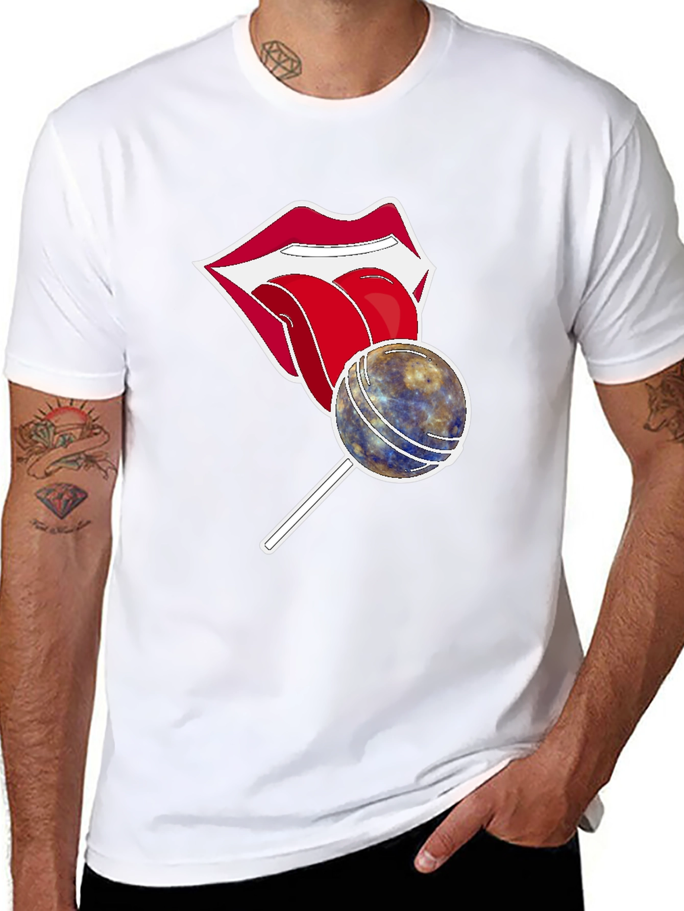 Lips Lollipop Graphic T-Shirt