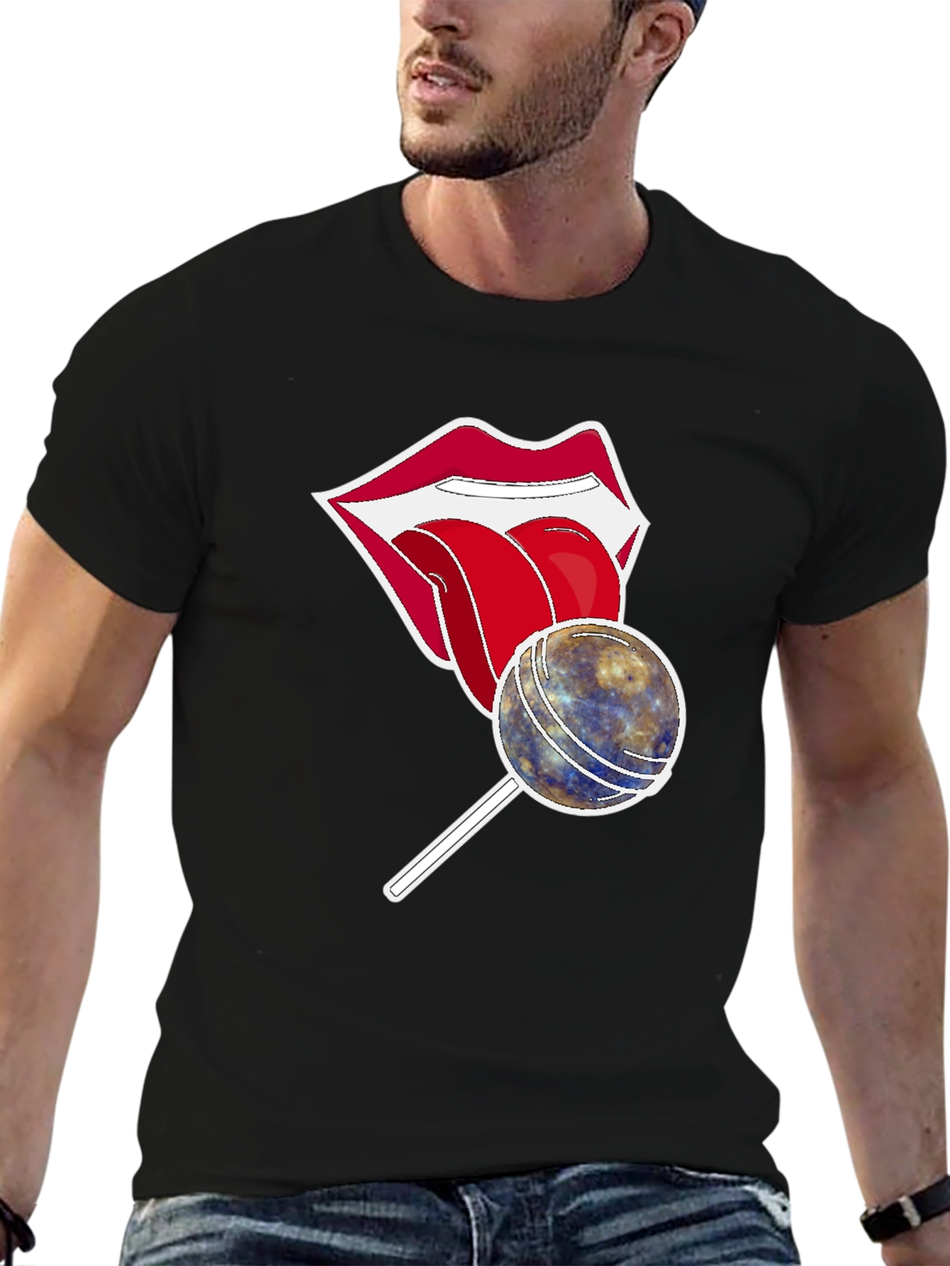 Lips Lollipop Graphic T-Shirt