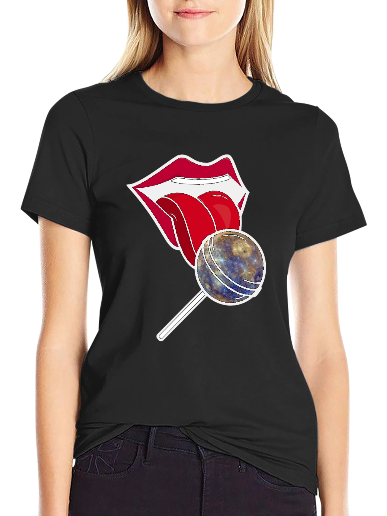 Lips Lollipop Graphic T-Shirt