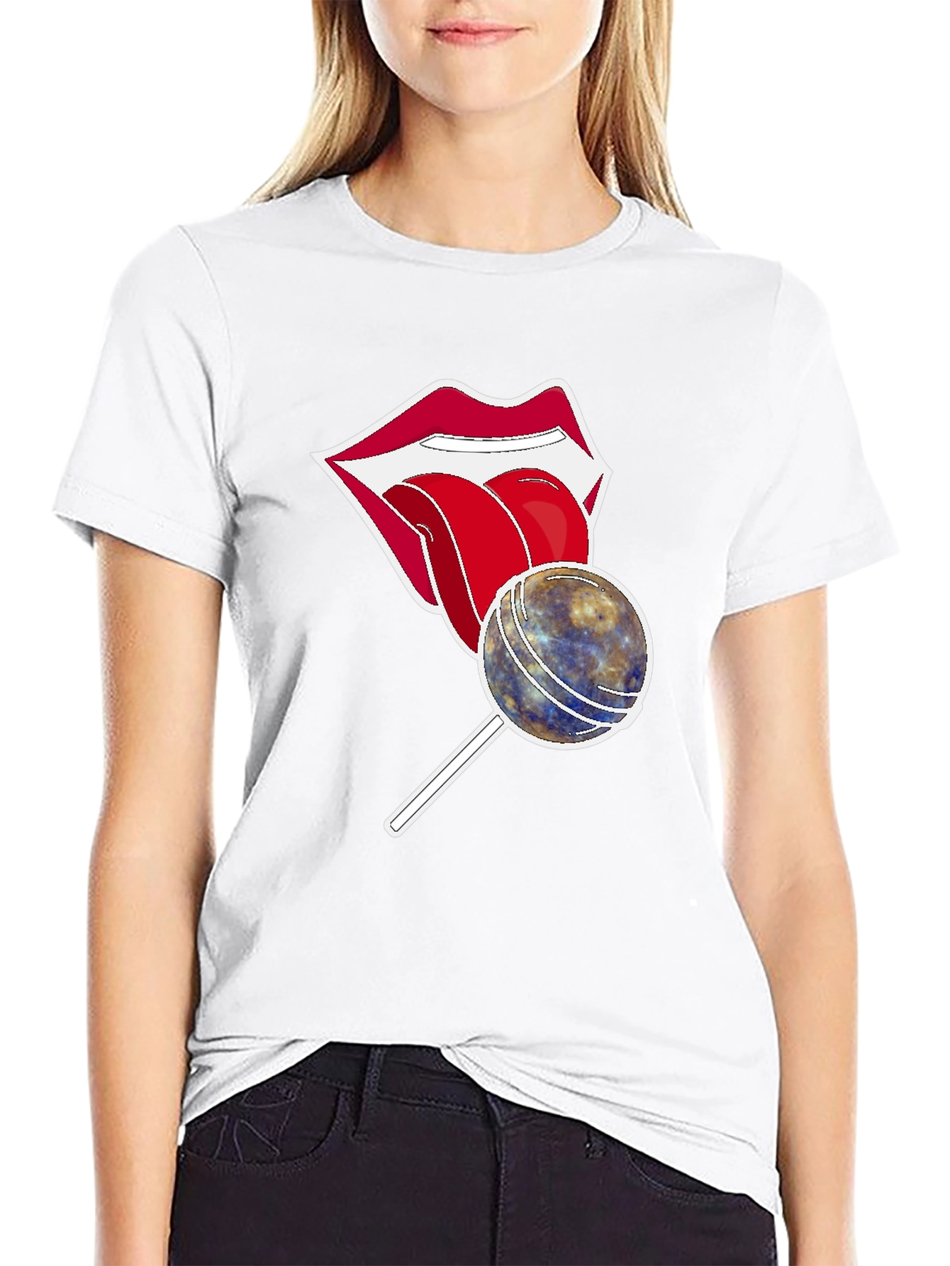 Lips Lollipop Graphic T-Shirt