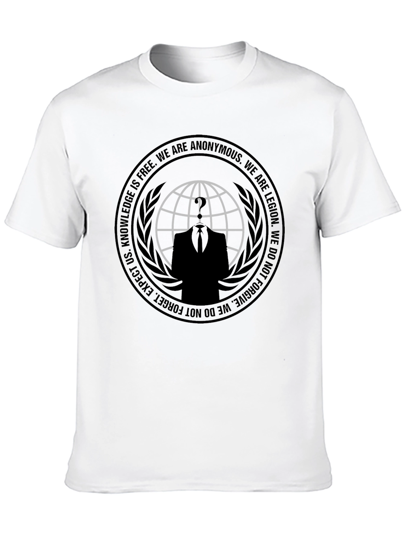 Anonymous Black T-Shirt - Knowledge is Free