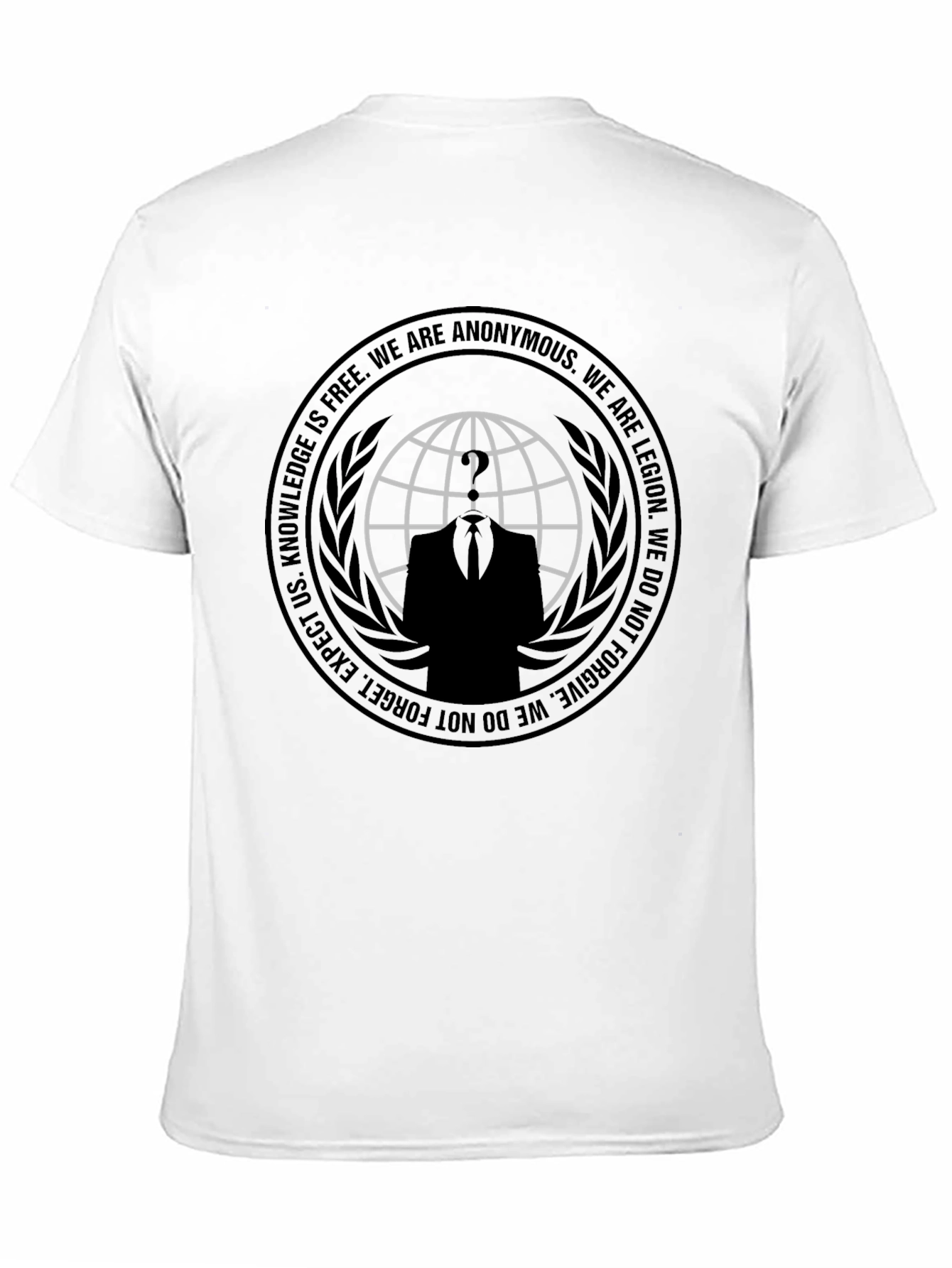 Anonymous Black T-Shirt - Knowledge is Free