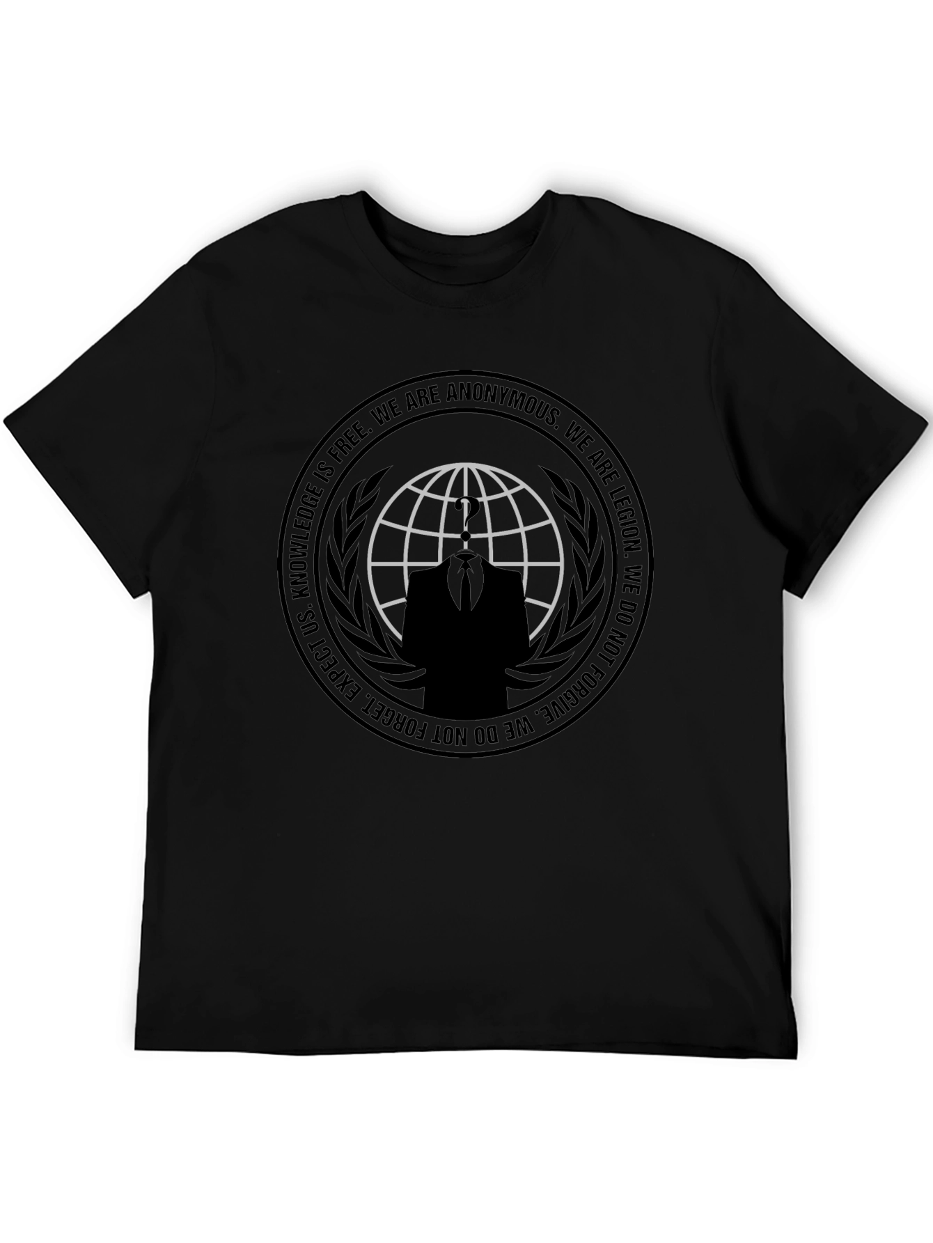Anonymous Black T-Shirt - Knowledge is Free