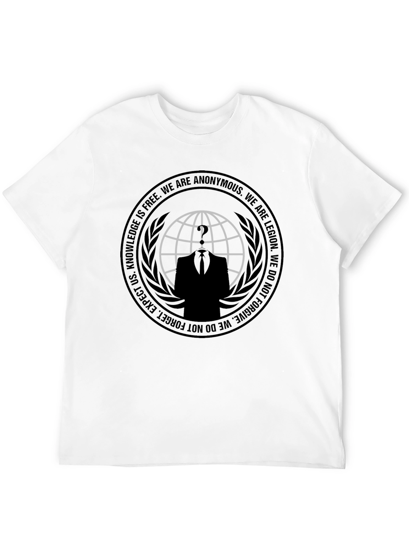 Anonymous Black T-Shirt - Knowledge is Free
