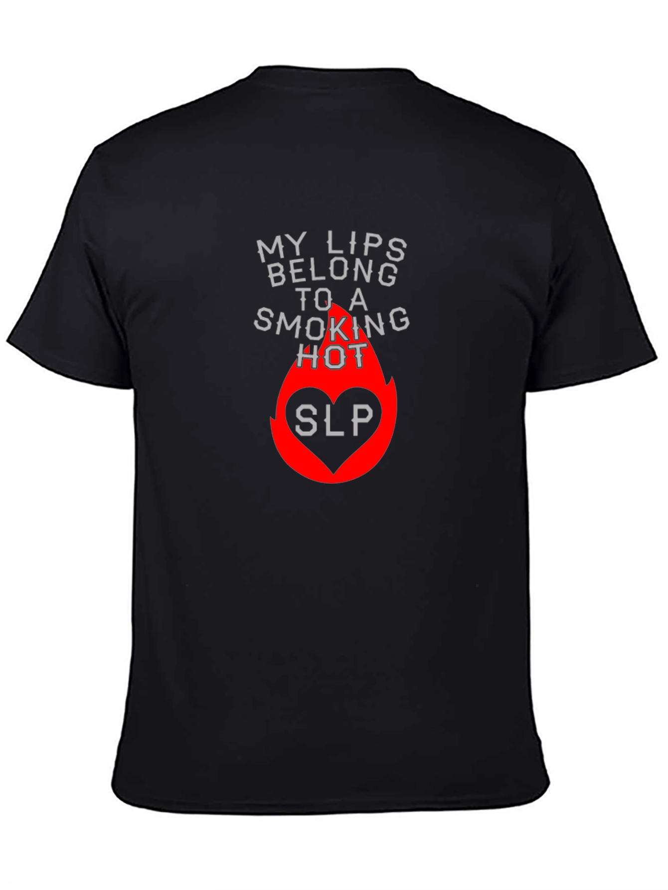 Smoking Hot Lips Graphic Tee - Black Cotton T-Shirt