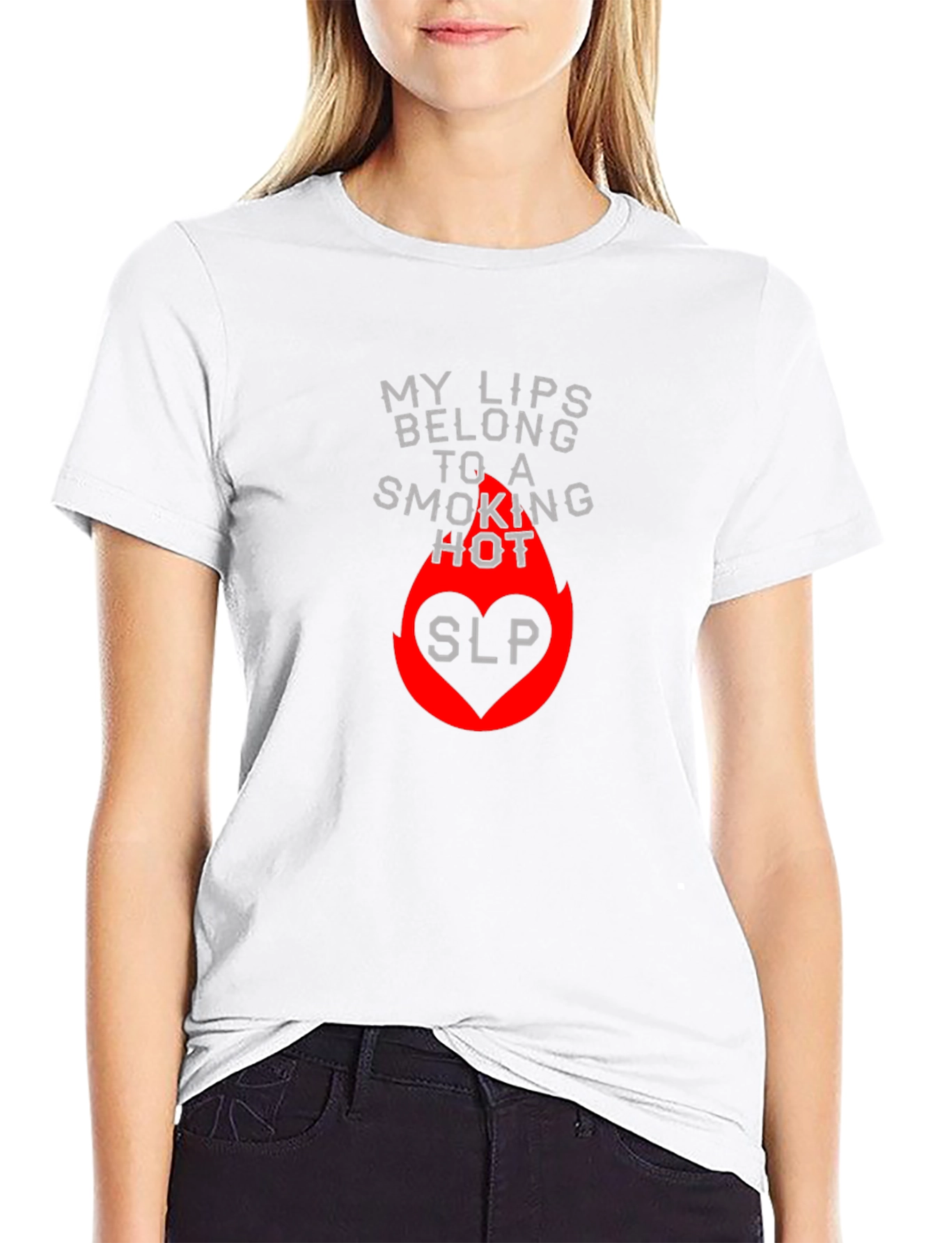 Smoking Hot Lips Graphic Tee - Black Cotton T-Shirt