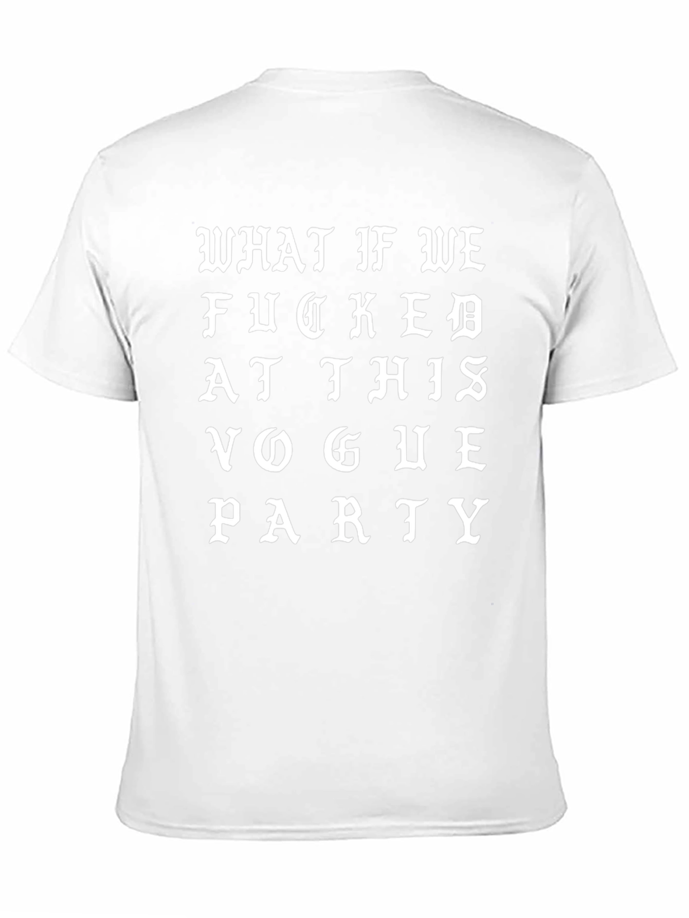 Vogue Party Graphic Tee - Unisex Black T-Shirt