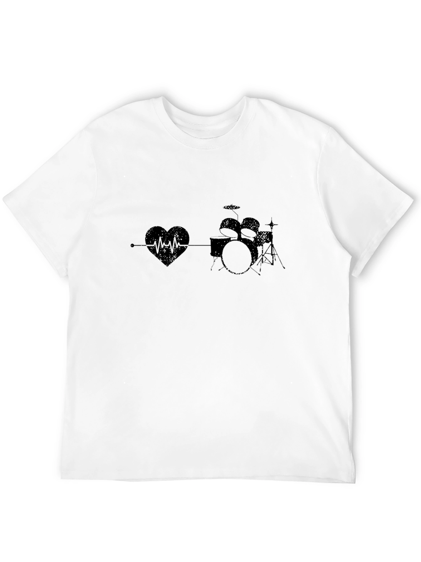 Drum Heartbeat Black T-Shirt
