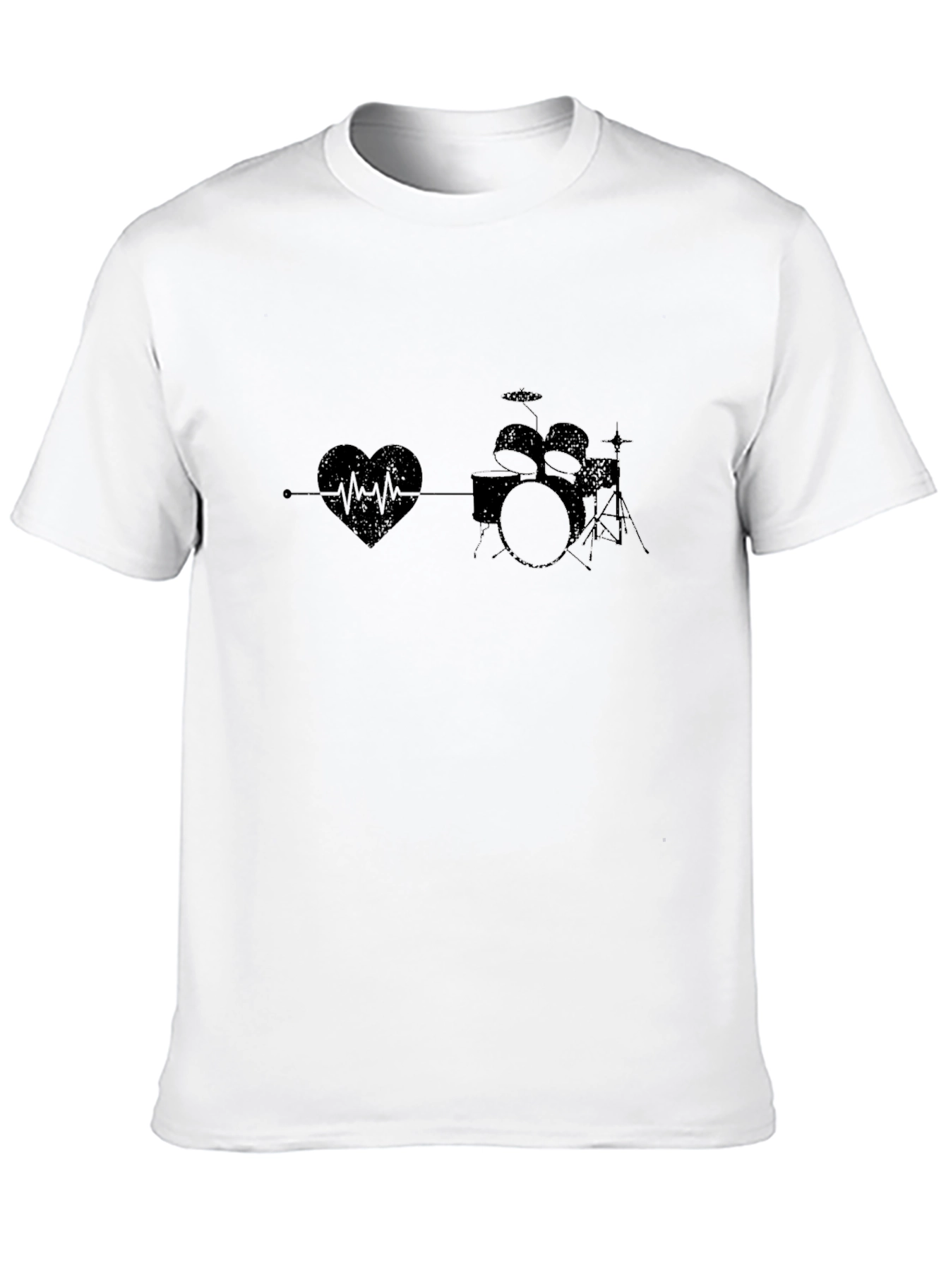 Drum Heartbeat Black T-Shirt