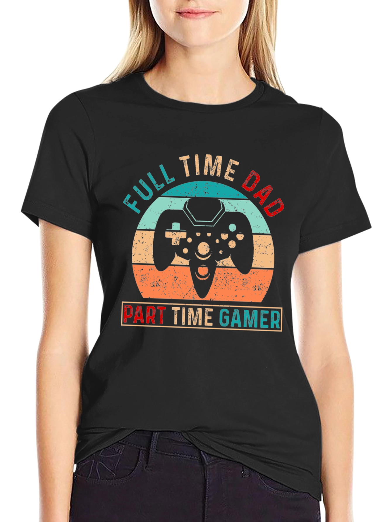 Full Time Dad Part Time Gamer Graphic Tee