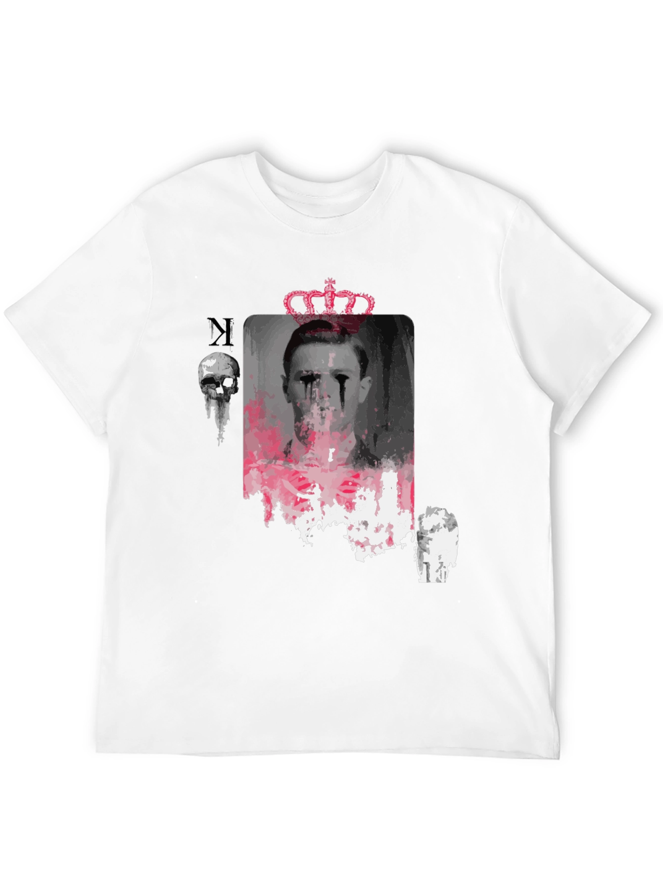 Graphic Print T-Shirt with Crown