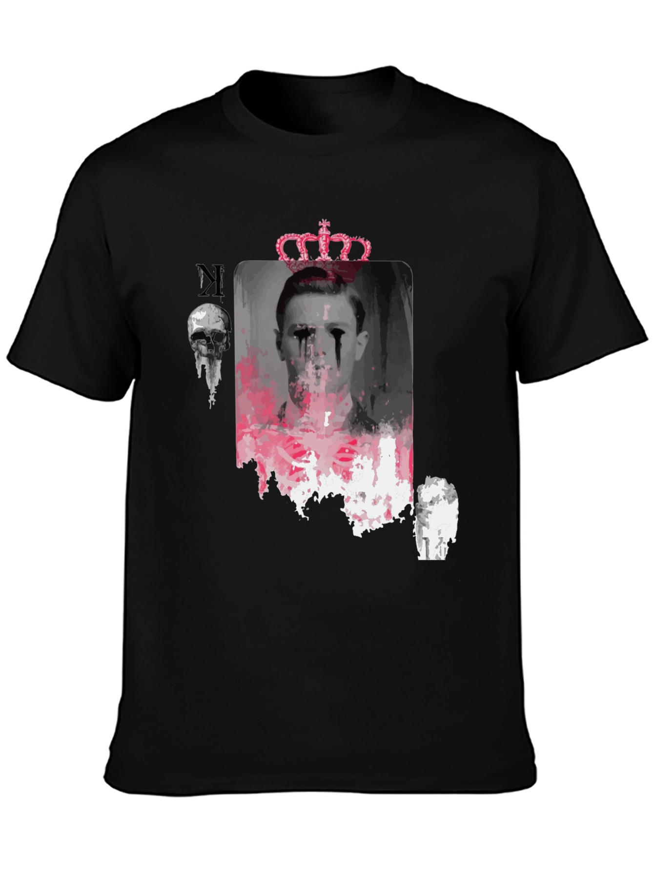 Graphic Print T-Shirt with Crown