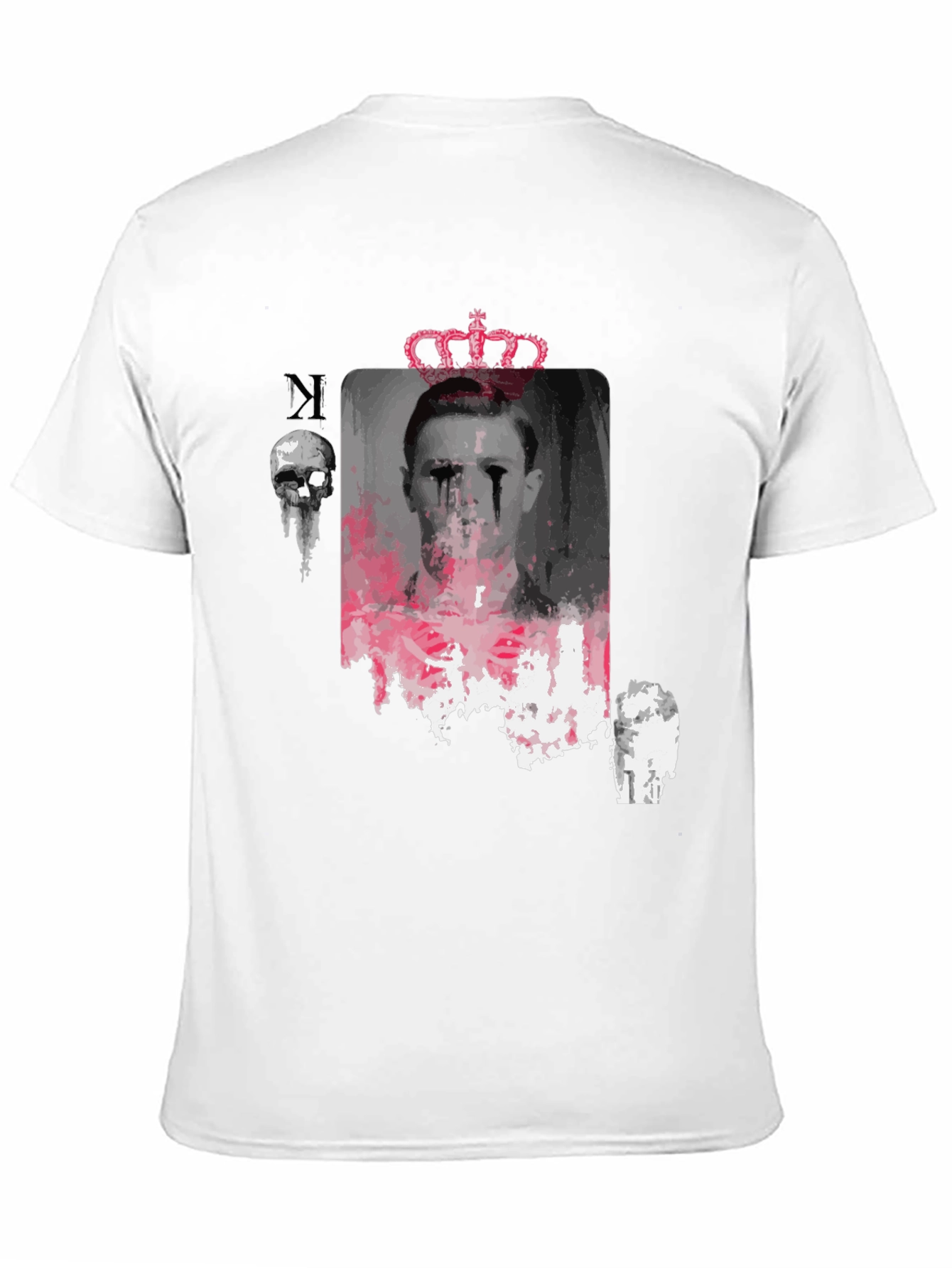 Graphic Print T-Shirt with Crown
