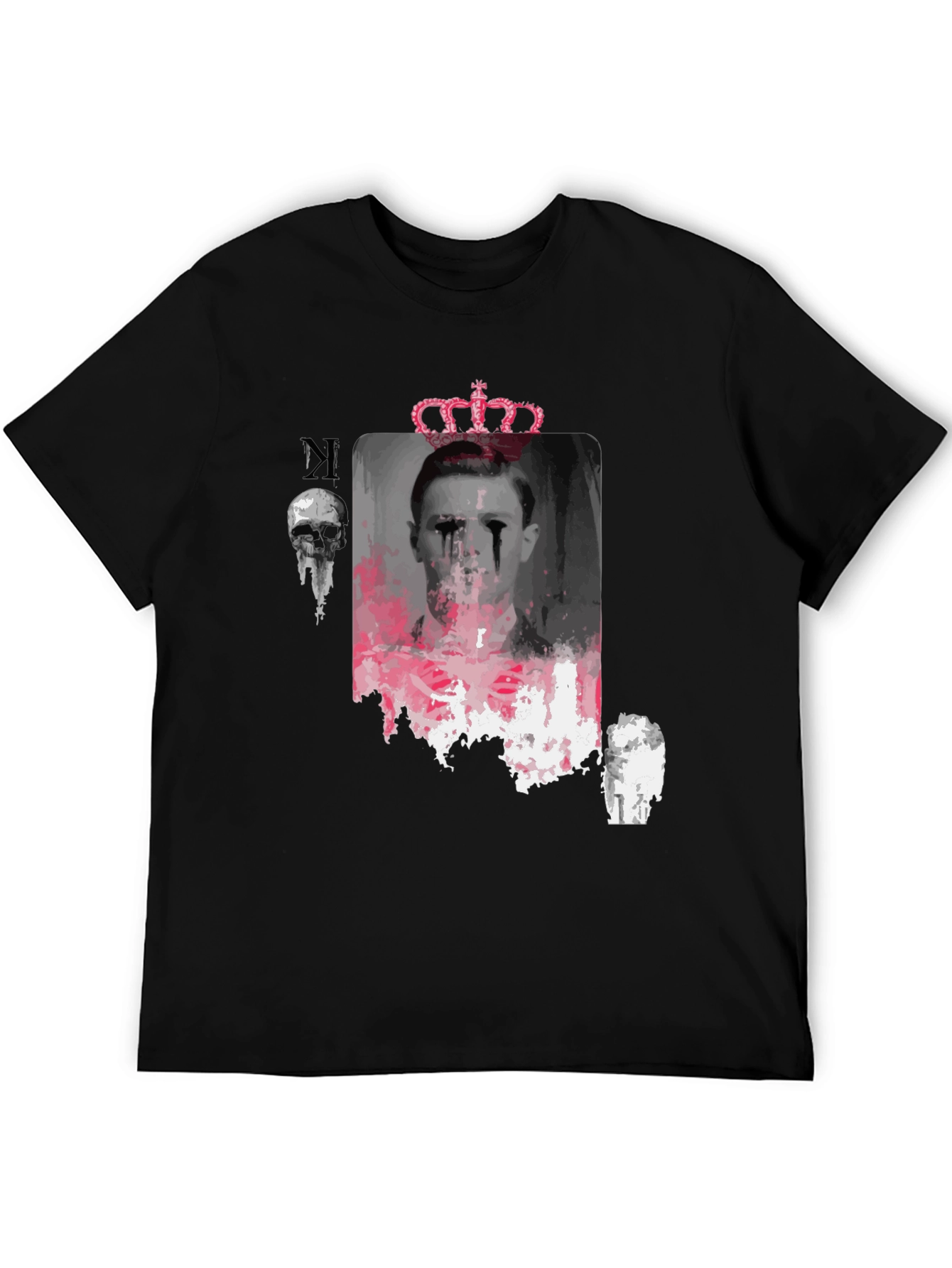 Graphic Print T-Shirt with Crown