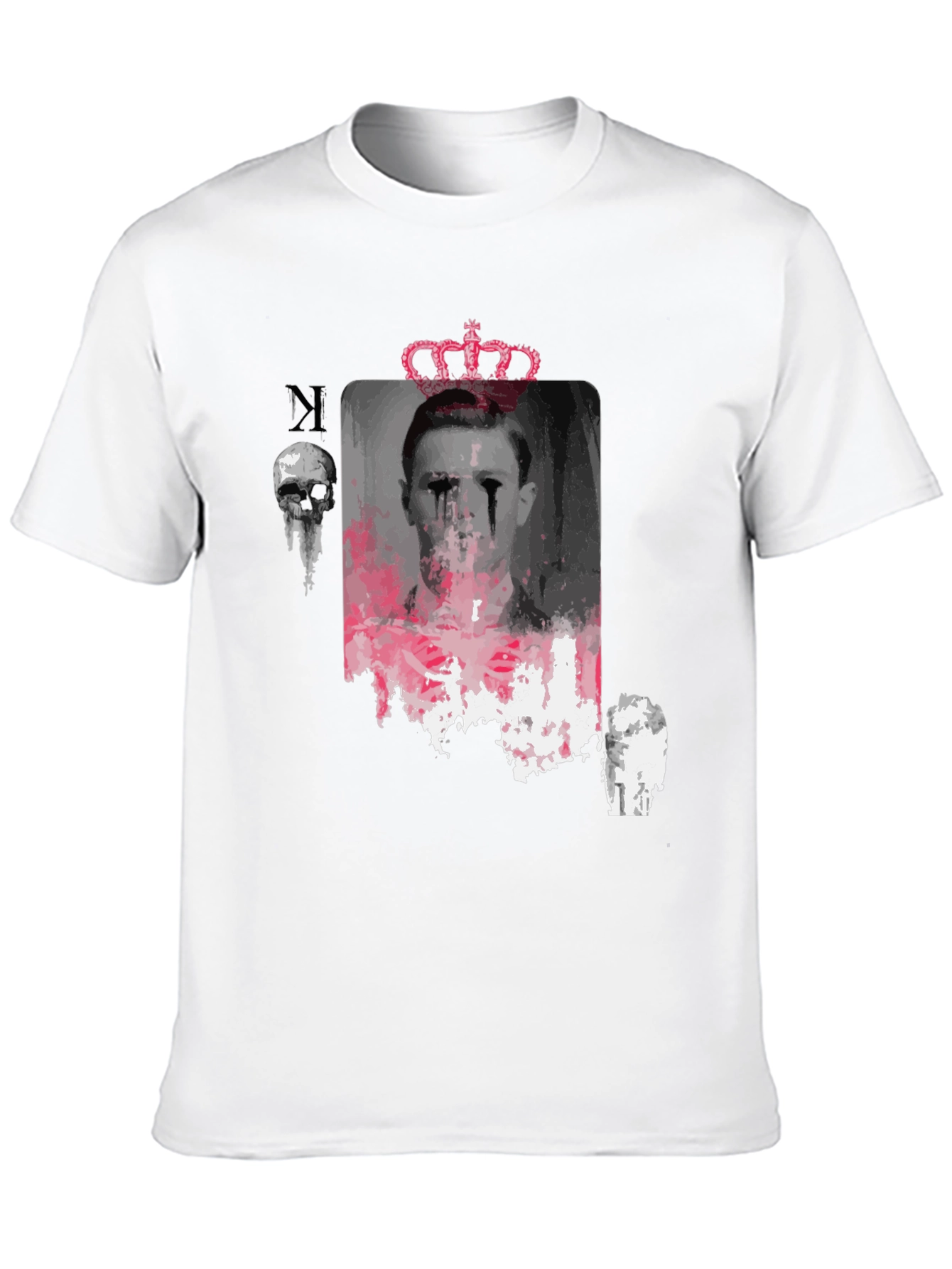 Graphic Print T-Shirt with Crown