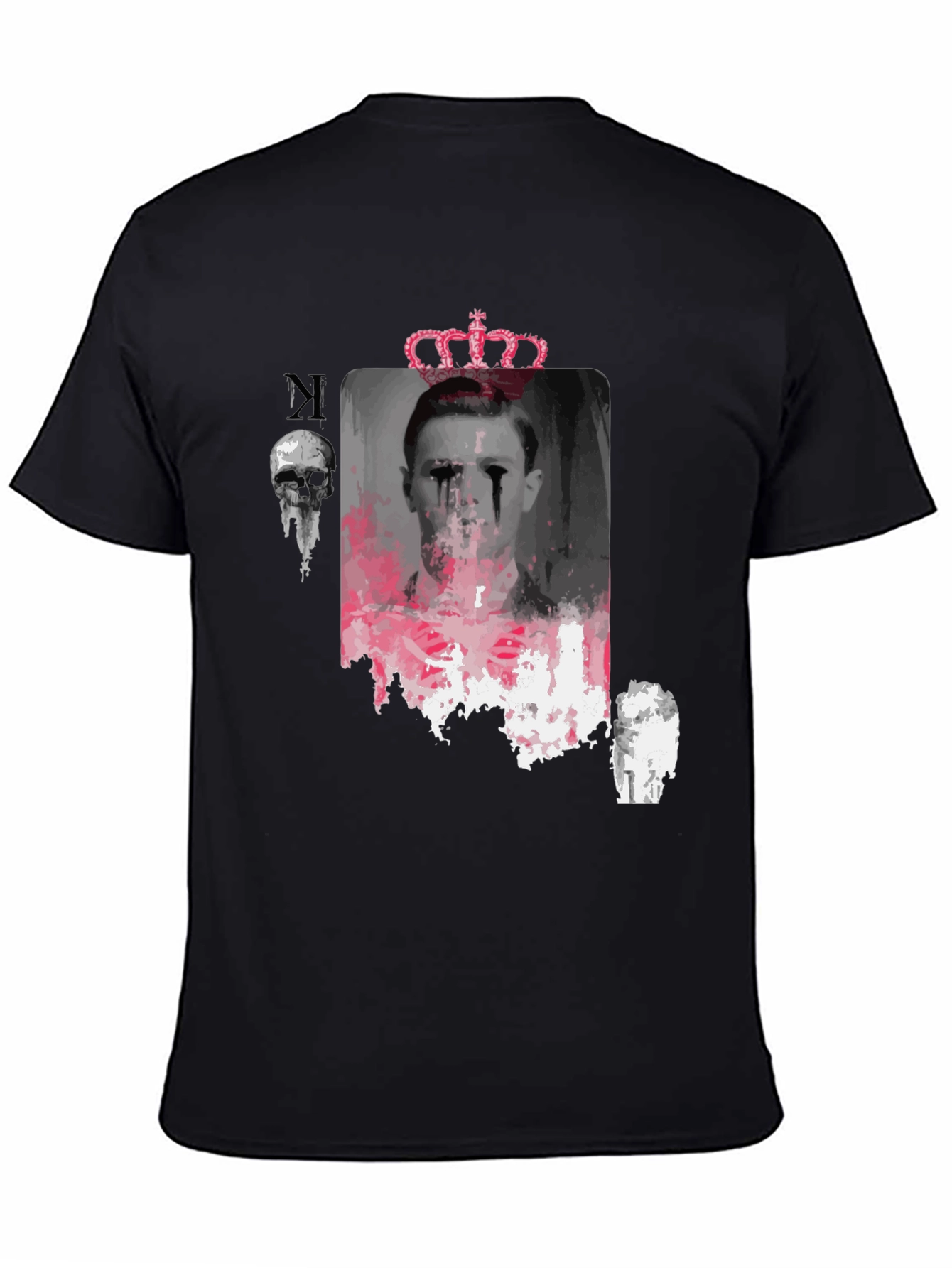 Graphic Print T-Shirt with Crown