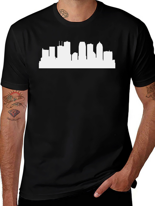 Cityscape Graphic T-Shirt - Modern Silhouette Tee