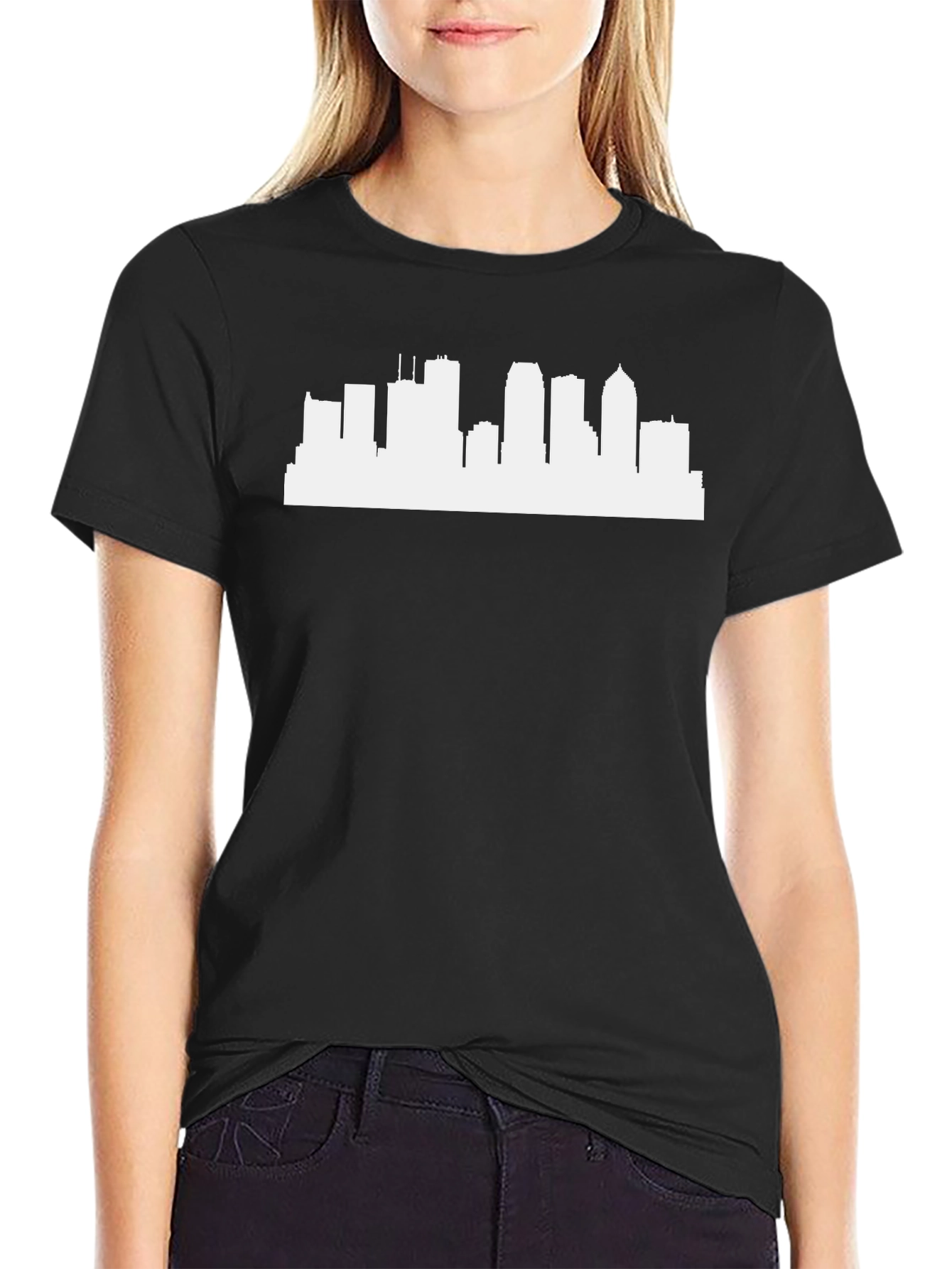 Cityscape Graphic T-Shirt - Modern Silhouette Tee