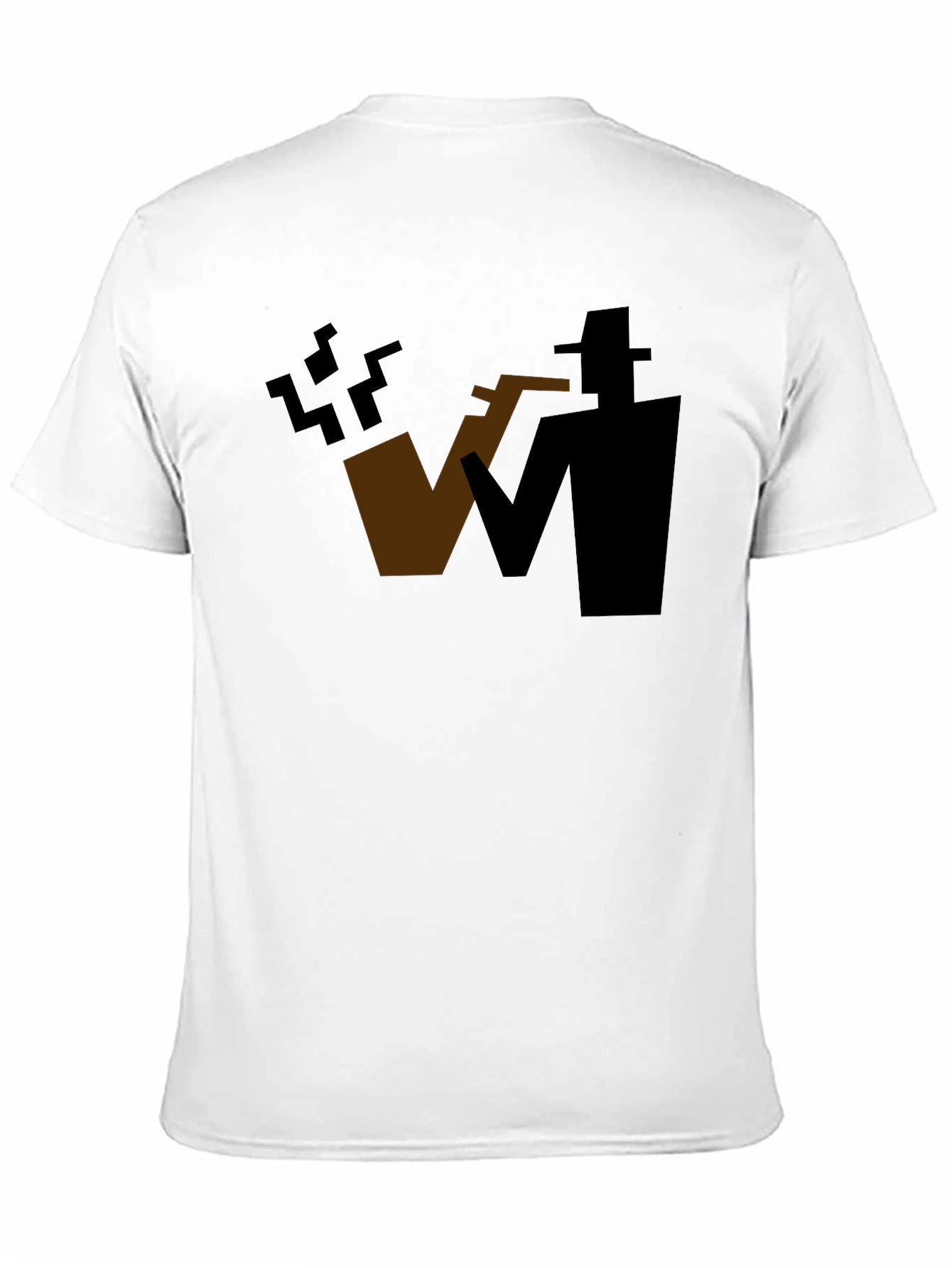 Abstract Smoker Graphic Tee - Cool Casual Shirt